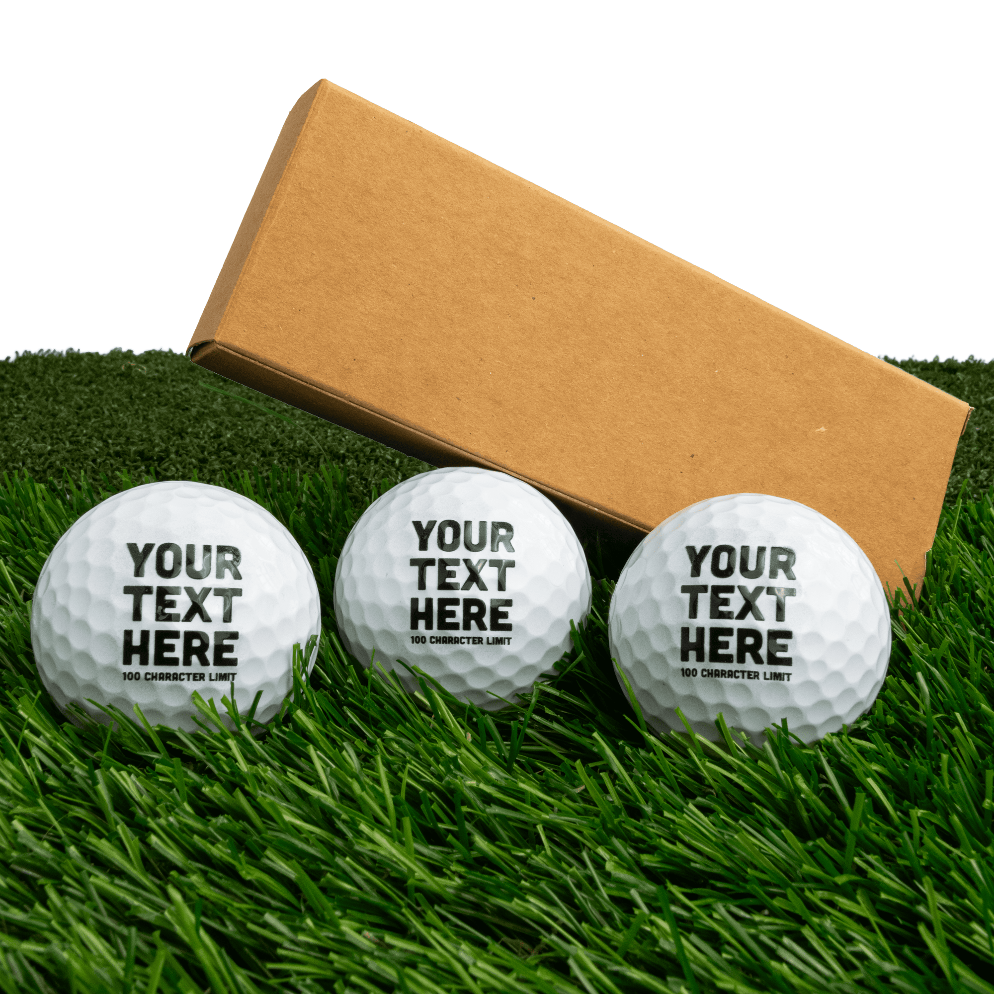 Custom Printed Golf Balls, Sleeve of 3 or One Dozen