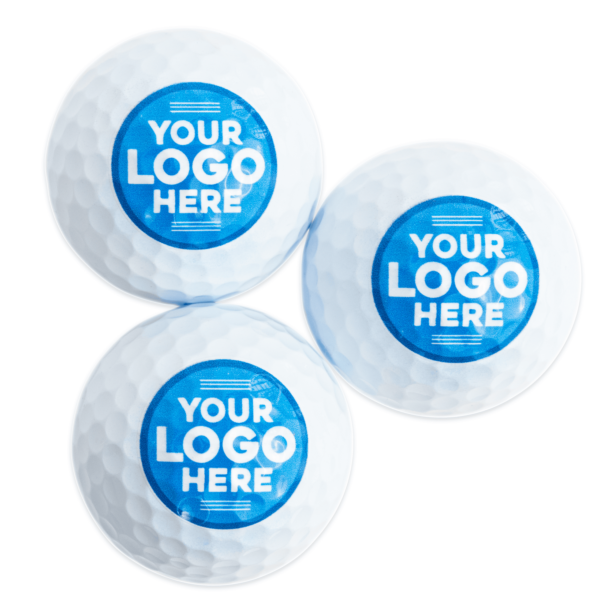 Custom Printed Golf Balls, Sleeve of 3 or One Dozen