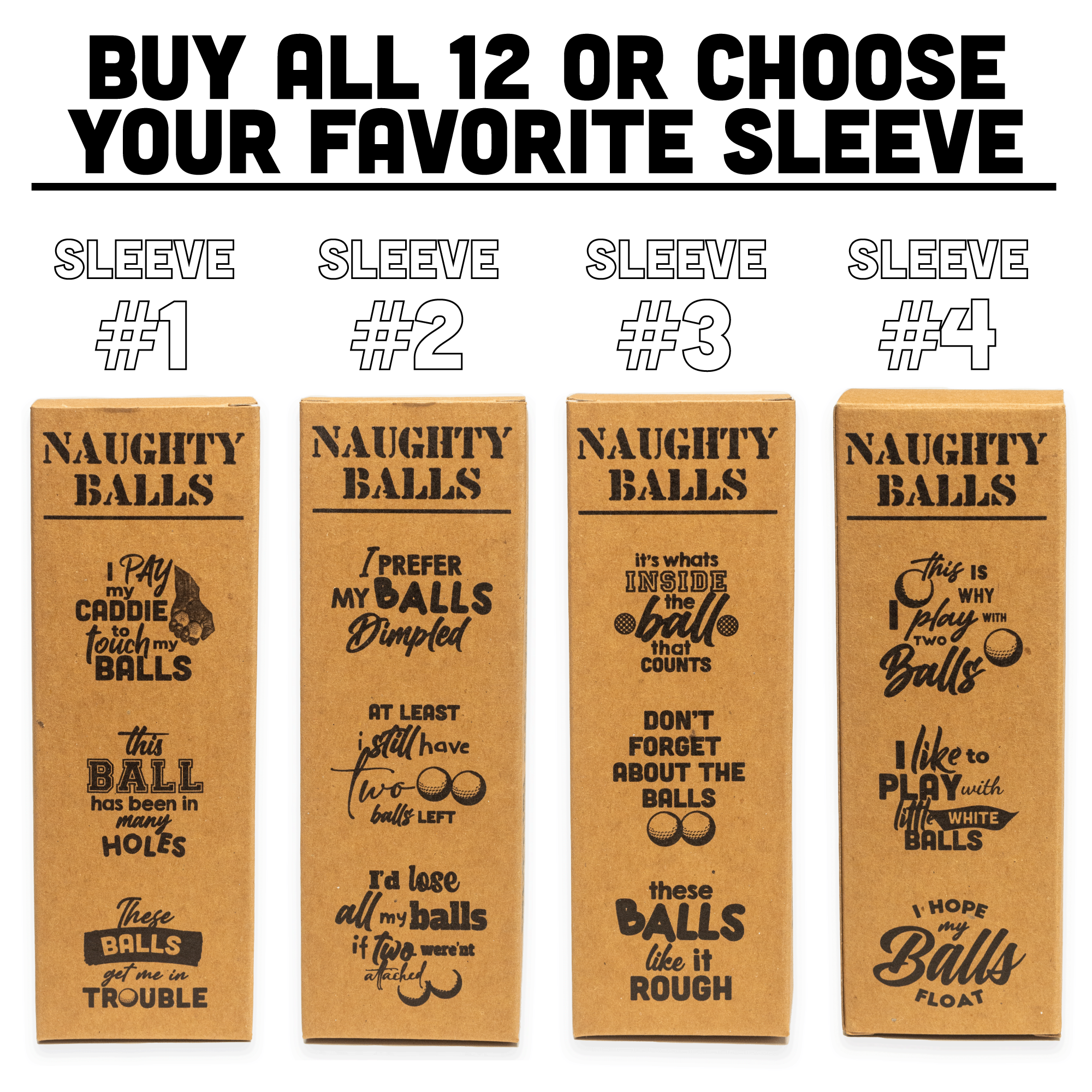 Naughty Balls, Novelty Golf Balls, Funny Golf Balls, Bachelor Party Gifts