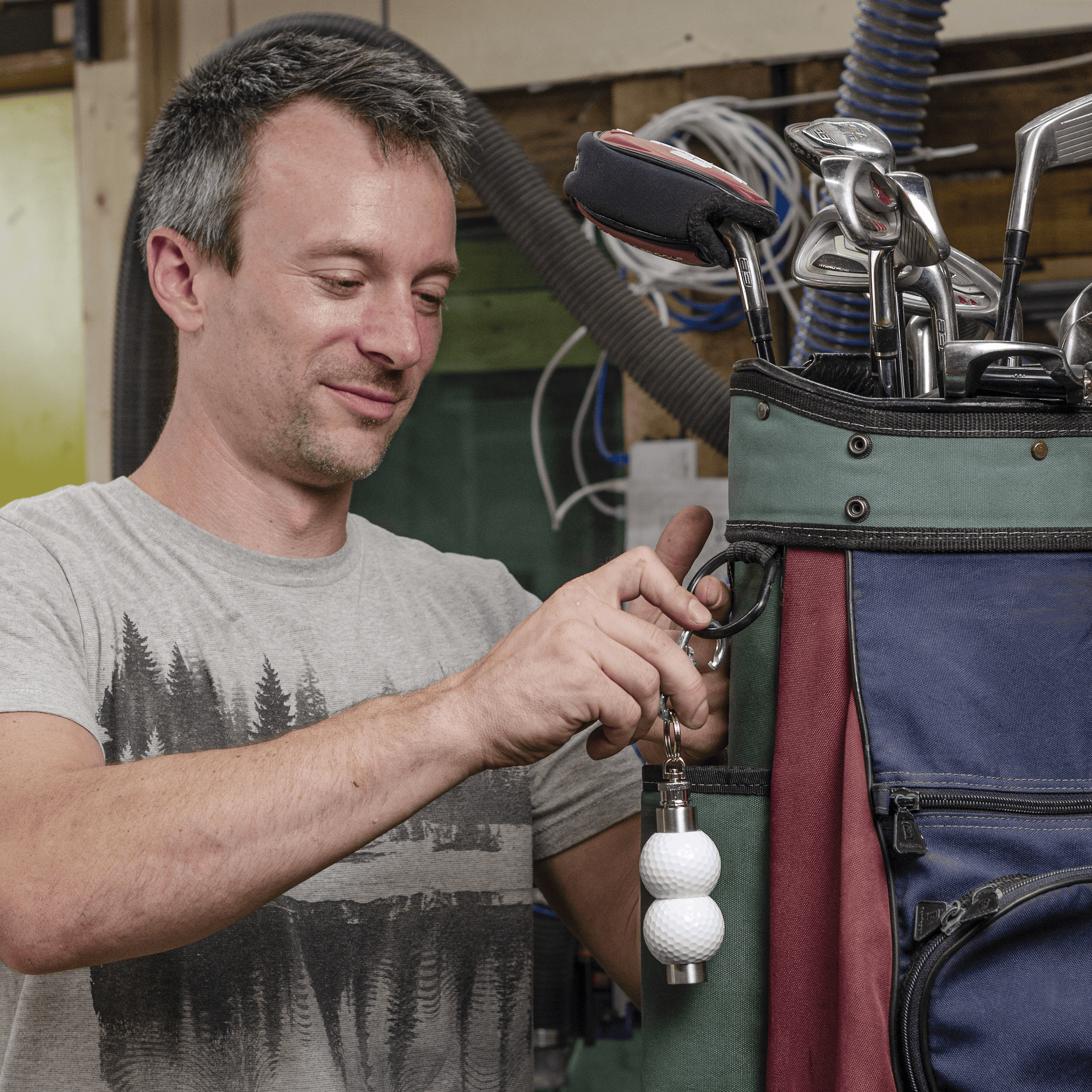 Titleist Golf Ball Flask, 1.5oz, made from Real Titleist Balls