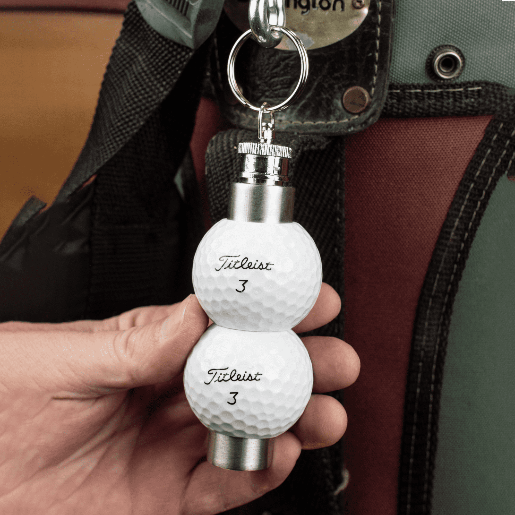 Titleist Golf Ball Flask, 1.5oz, made from Real Titleist Balls