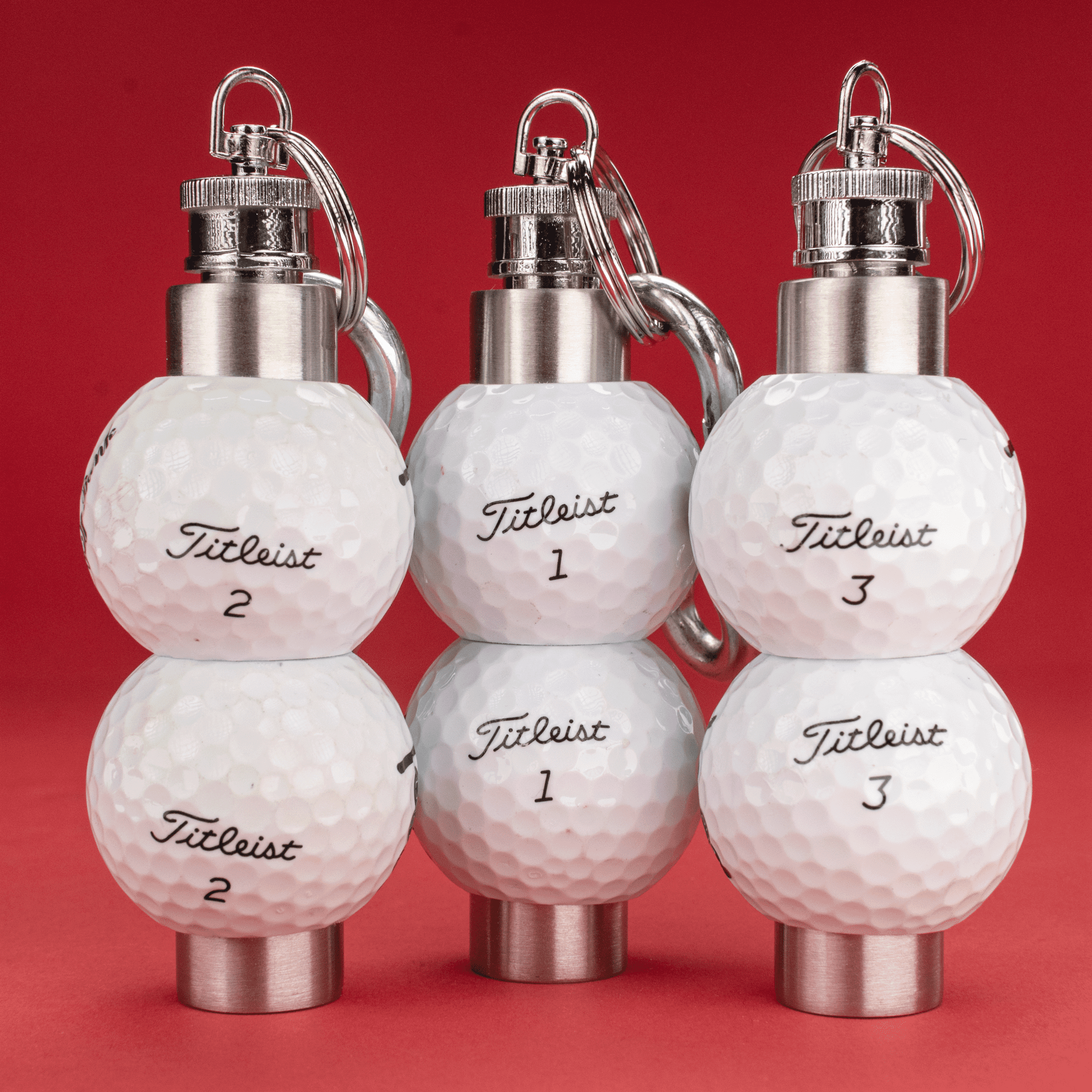 Titleist Golf Ball Flask, 1.5oz, made from Real Titleist Balls