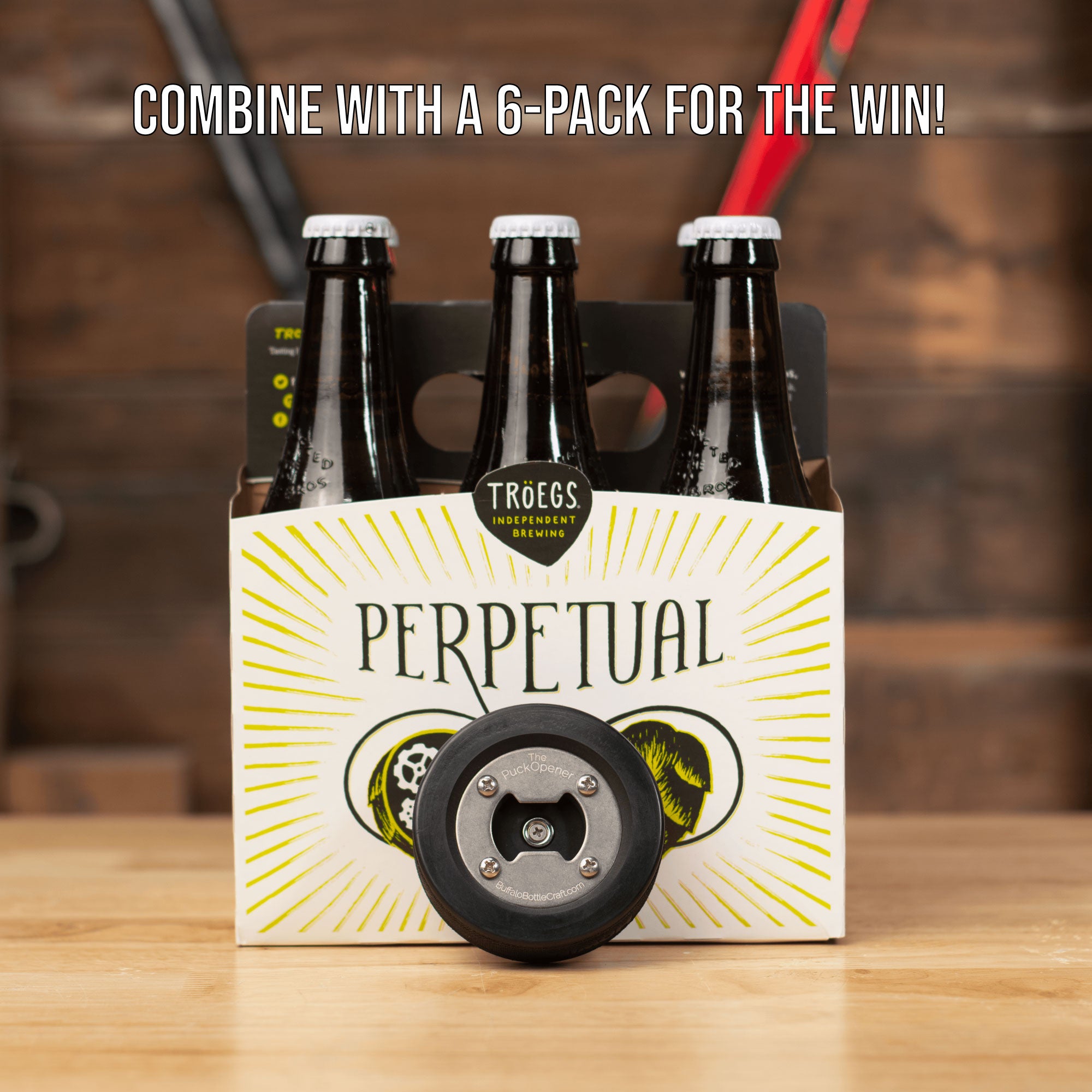 Groomsman & Best Man Gifts, Hockey Puck Bottle Opener