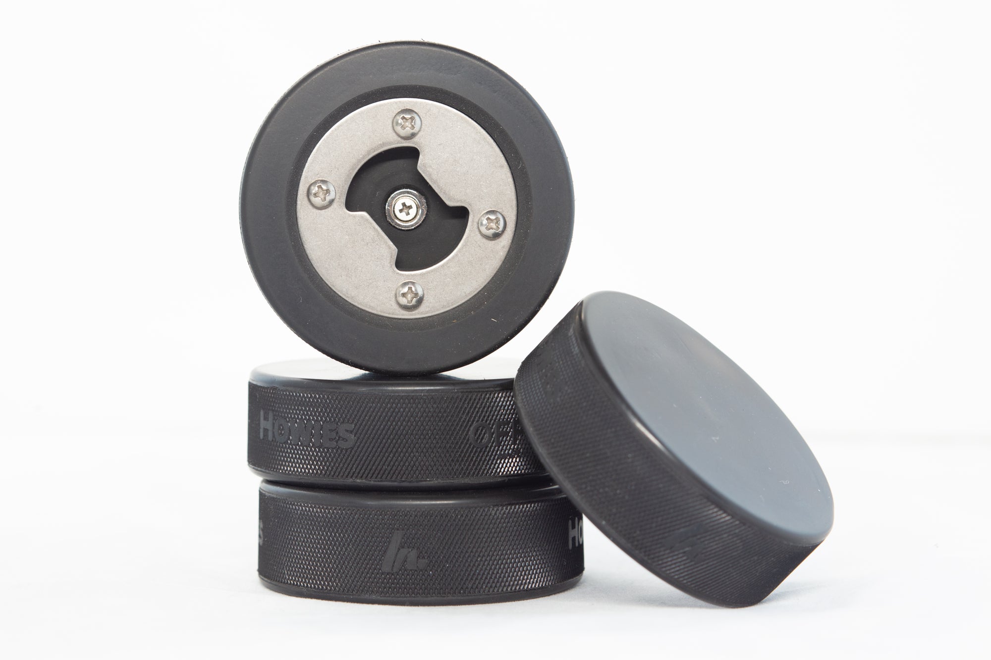 Bottle Opener Plate 2" and Fasteners, Puck Bottle Opener Kit