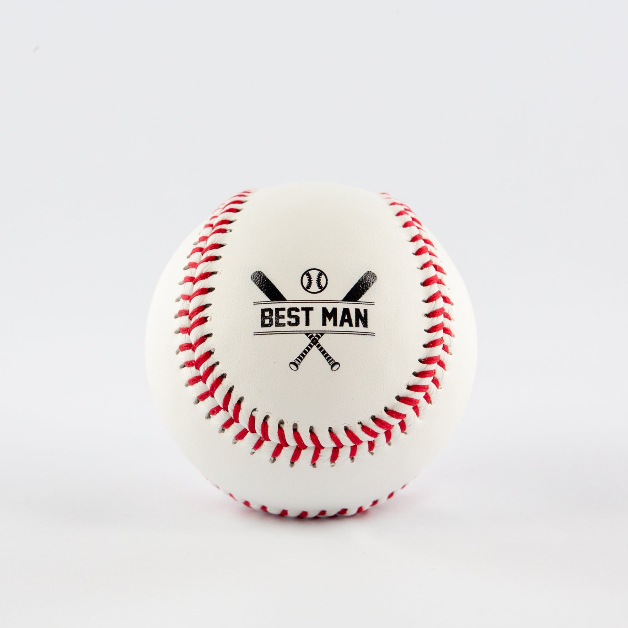 Printed Baseball with Best Man Design