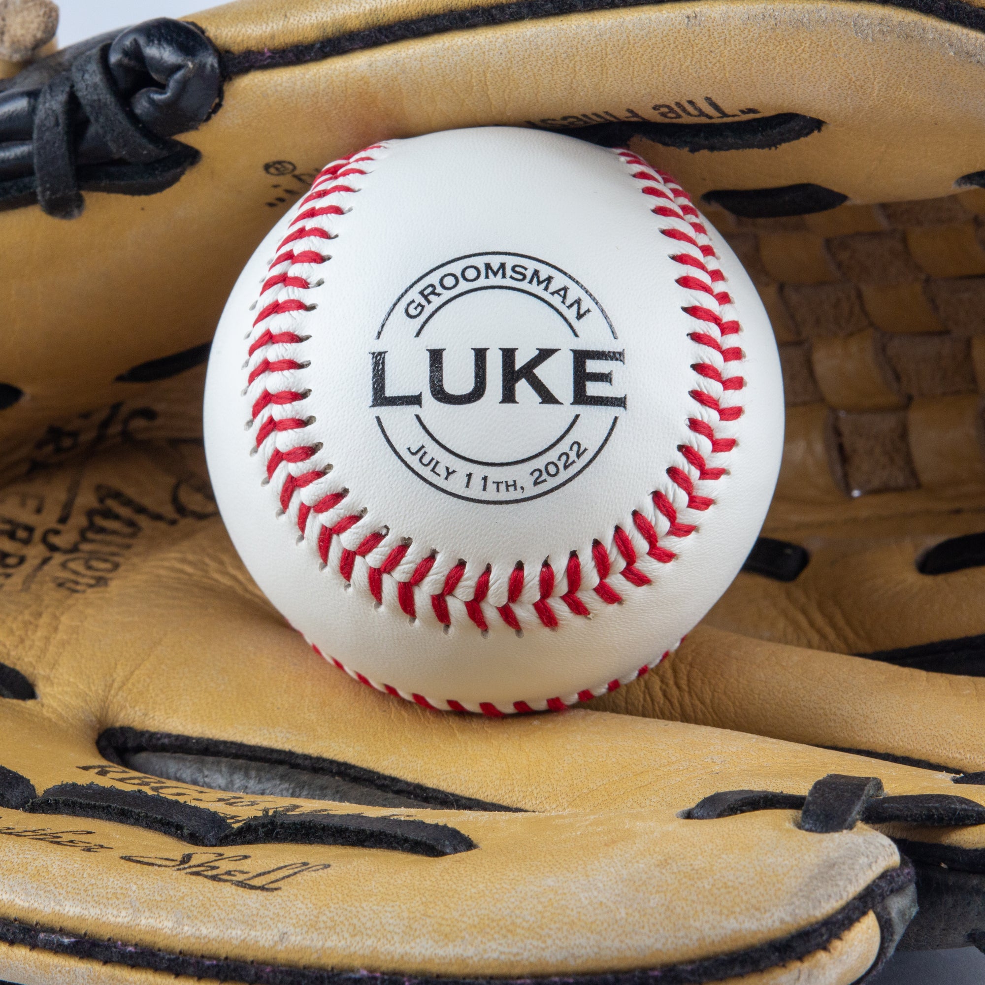 Circle Name & Wedding Party Role, Printed Baseball