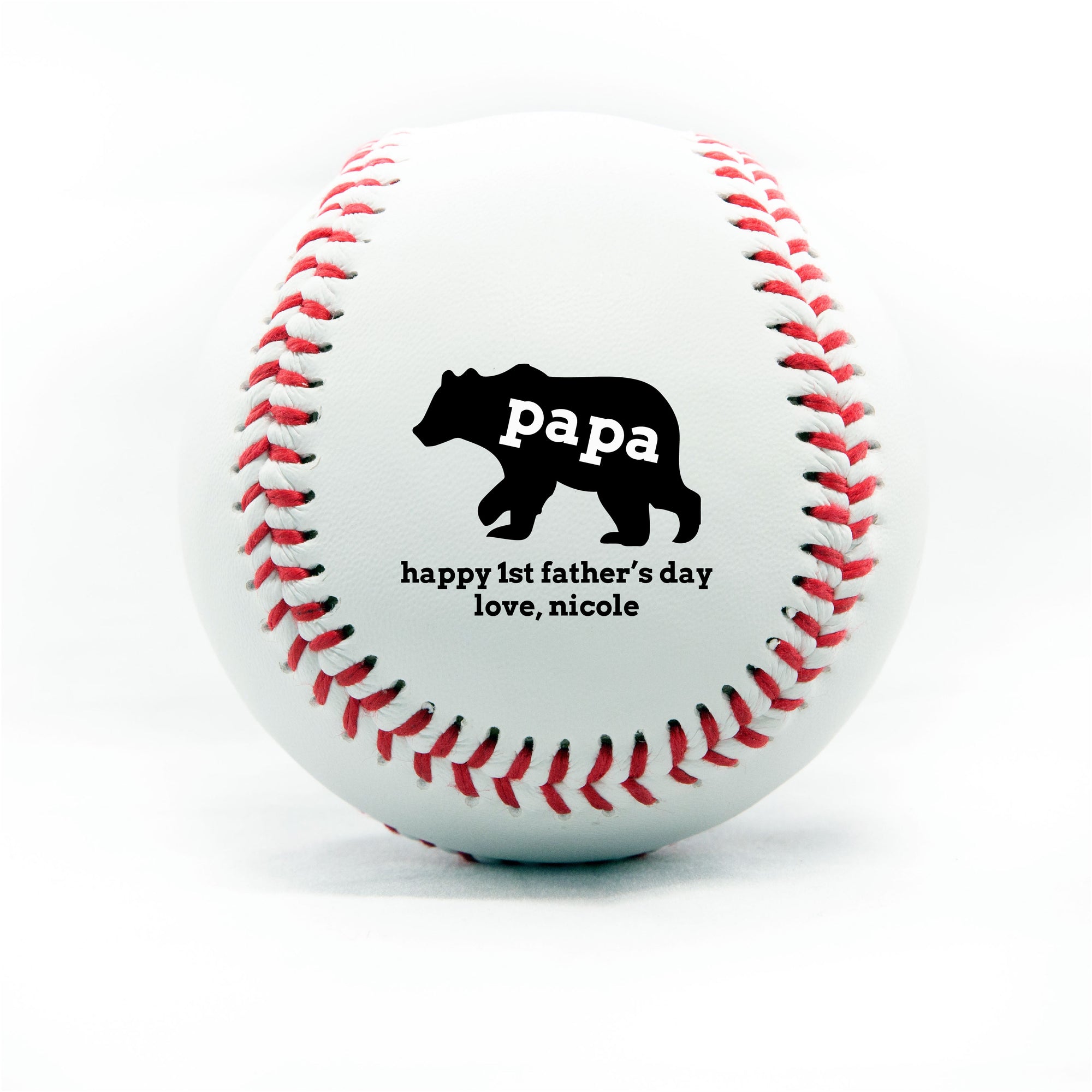 Happy Father's Day, Printed Baseball