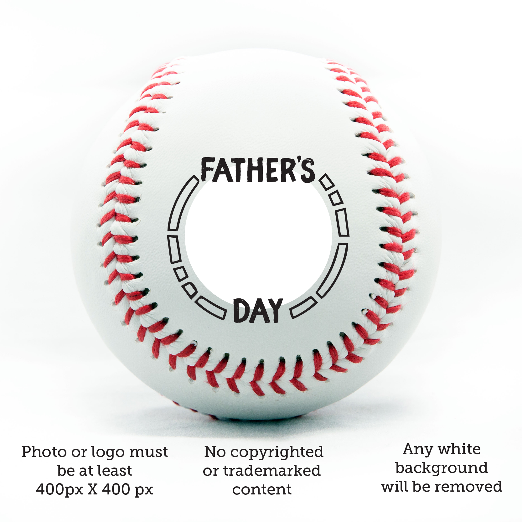 Happy Father's Day, Printed Baseball