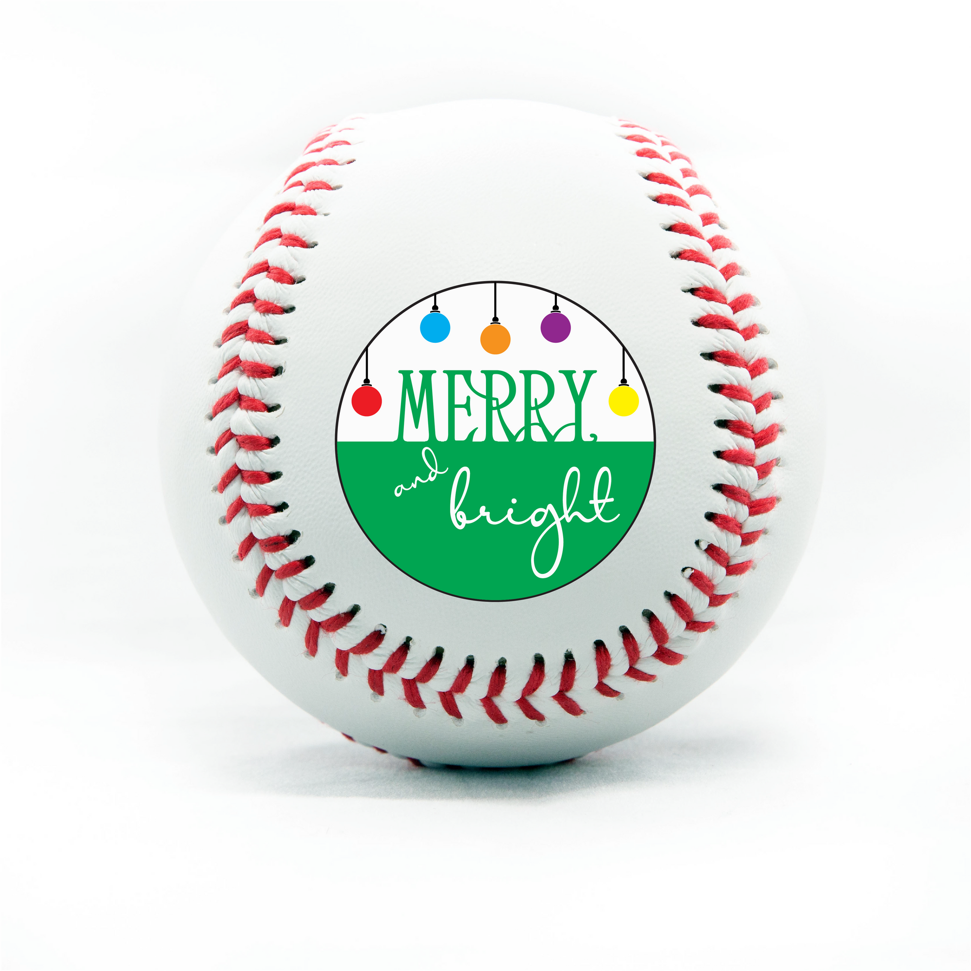 Merry Christmas, Printed Baseball