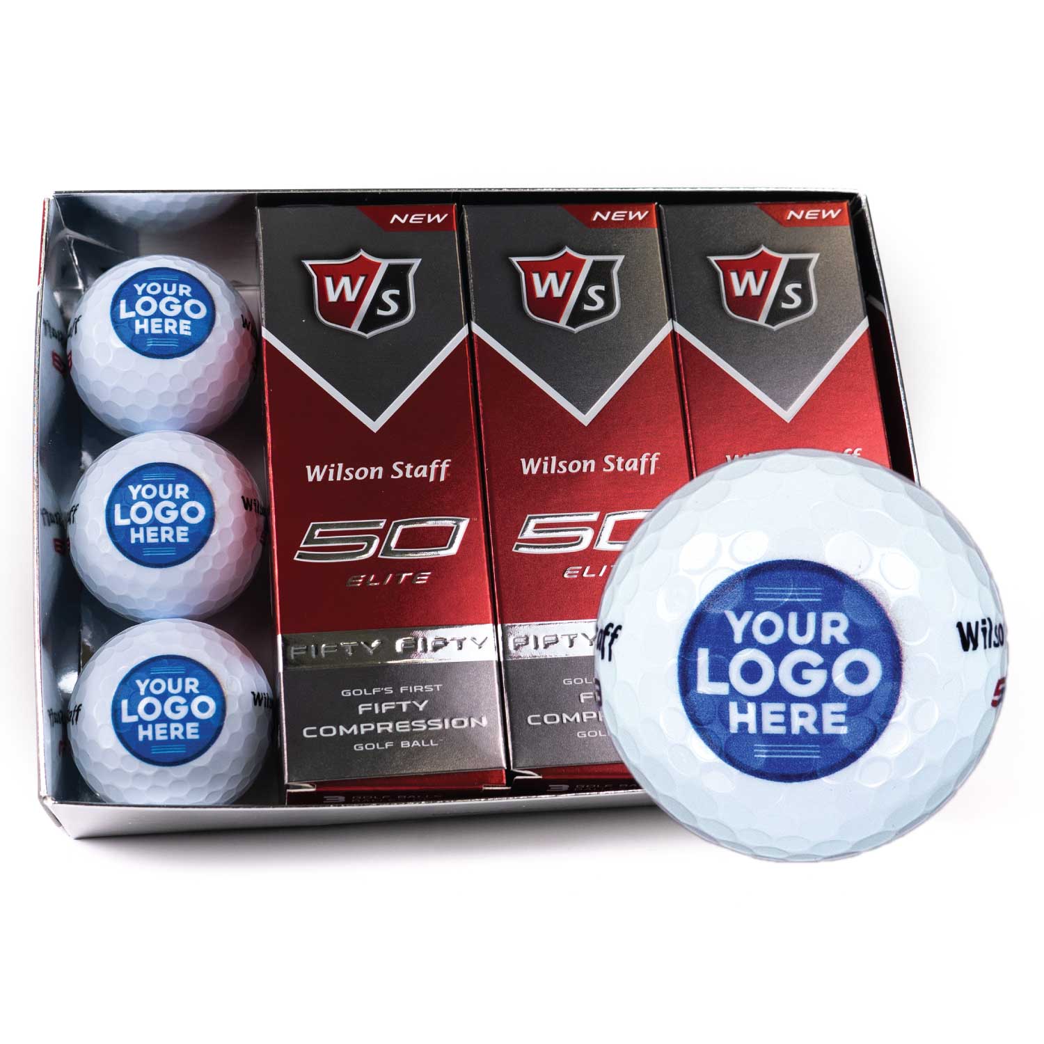 Printed Golf Balls | Use your own Logo | Sleeves and by the Dozen