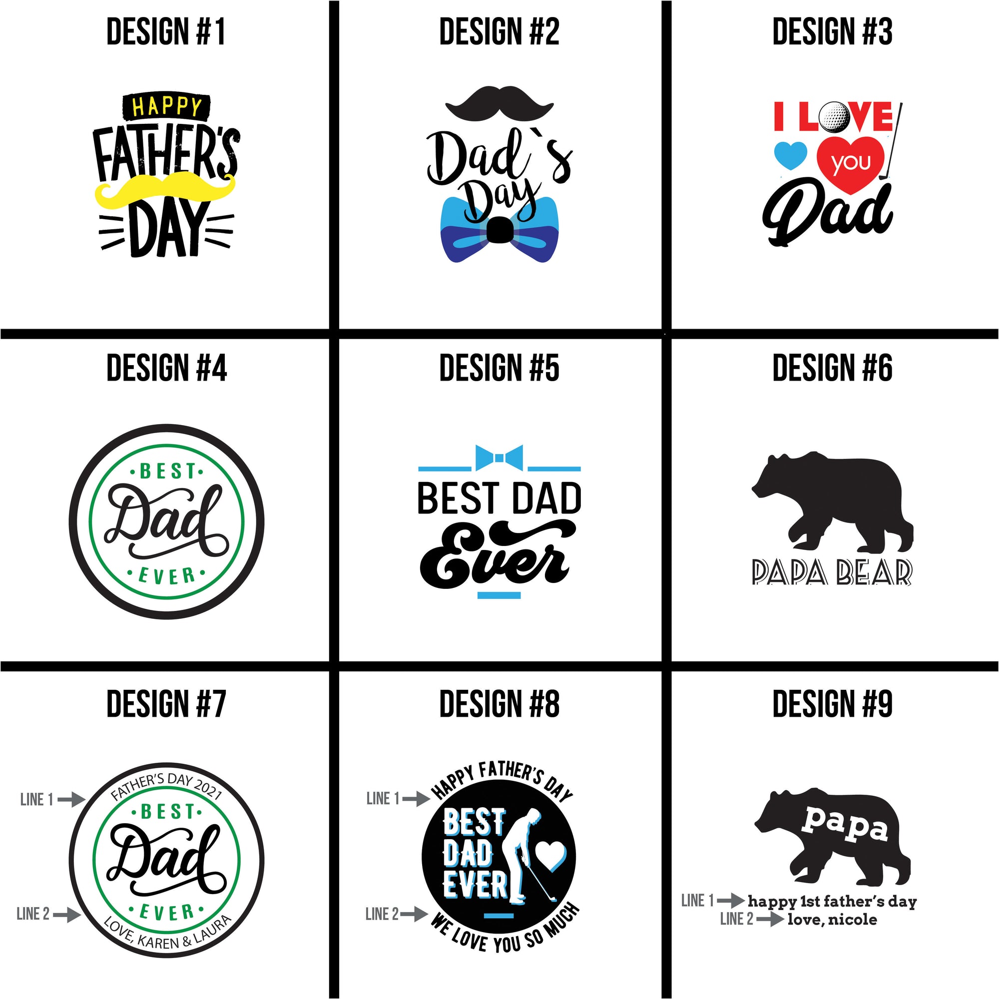 Printed Golf Balls, Dad & Father's Day Gifts