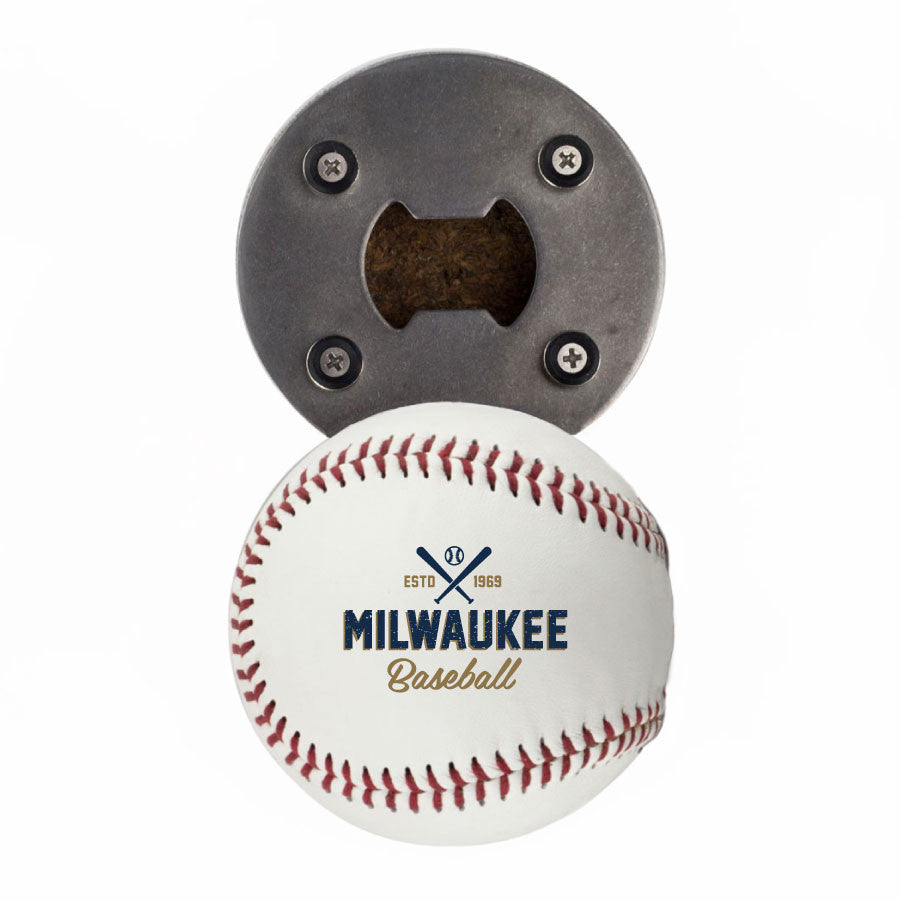 Milwaukee Baseball Bottle Opener