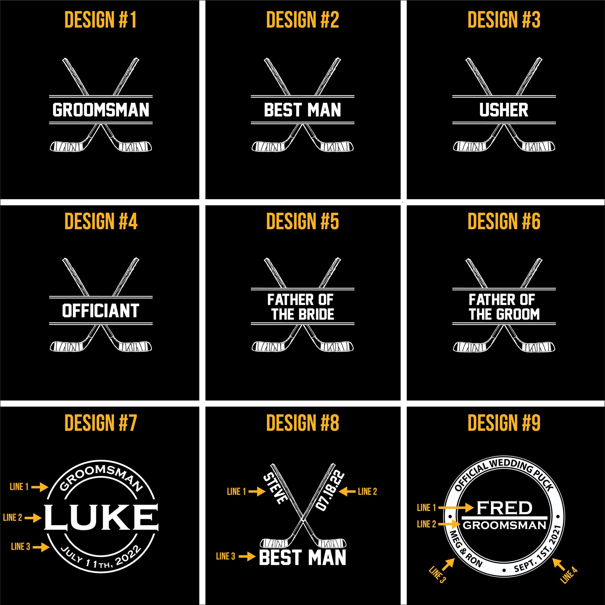 Groomsman & Best Man Gifts, Hockey Puck Bottle Opener