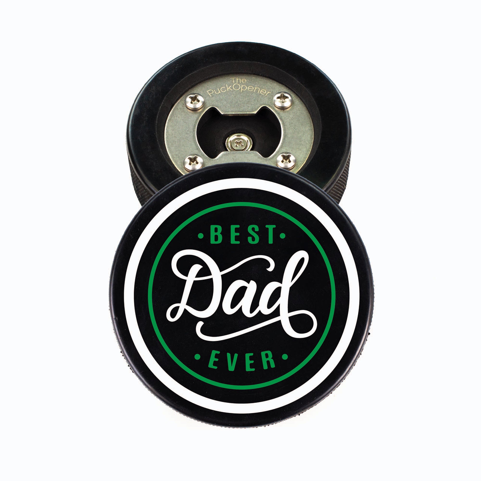 Hockey Puck Bottle Opener, Hockey Sticks Personalize