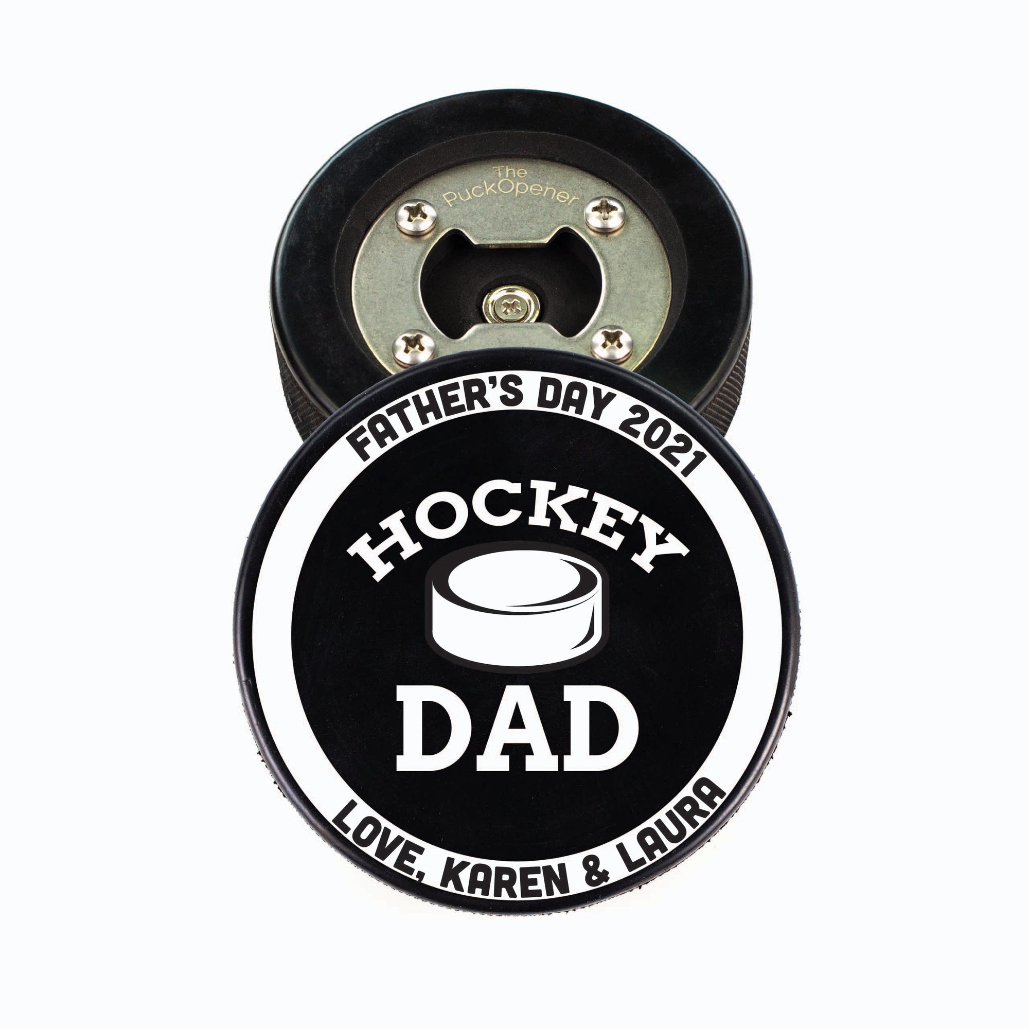 Hockey Puck Bottle Opener, Photo