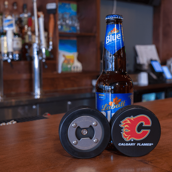 Calgary Flames, Hockey Puck Bottle Opener