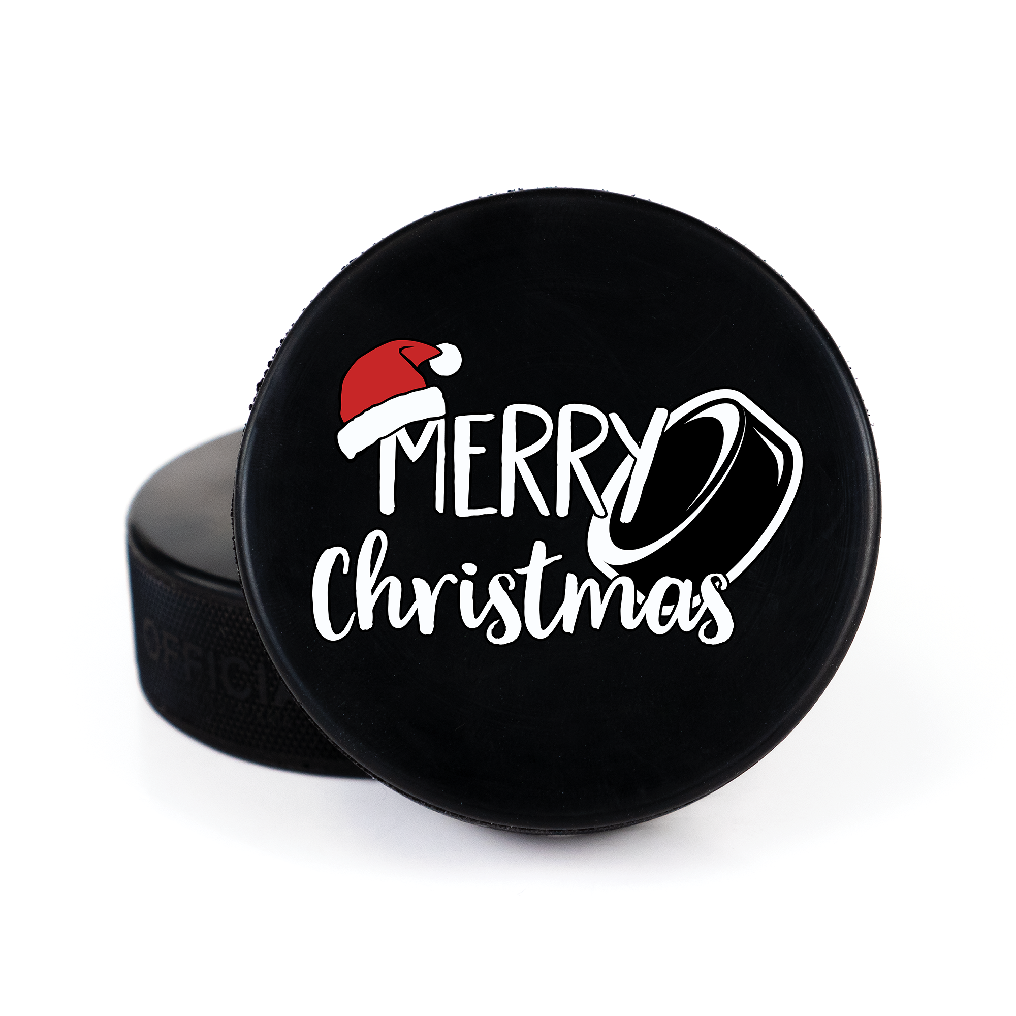 Merry Christmas, Printed Puck