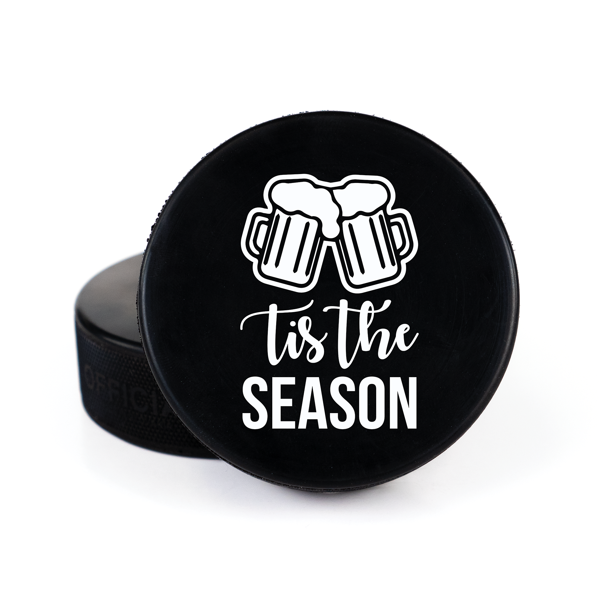 Merry Christmas, Printed Puck