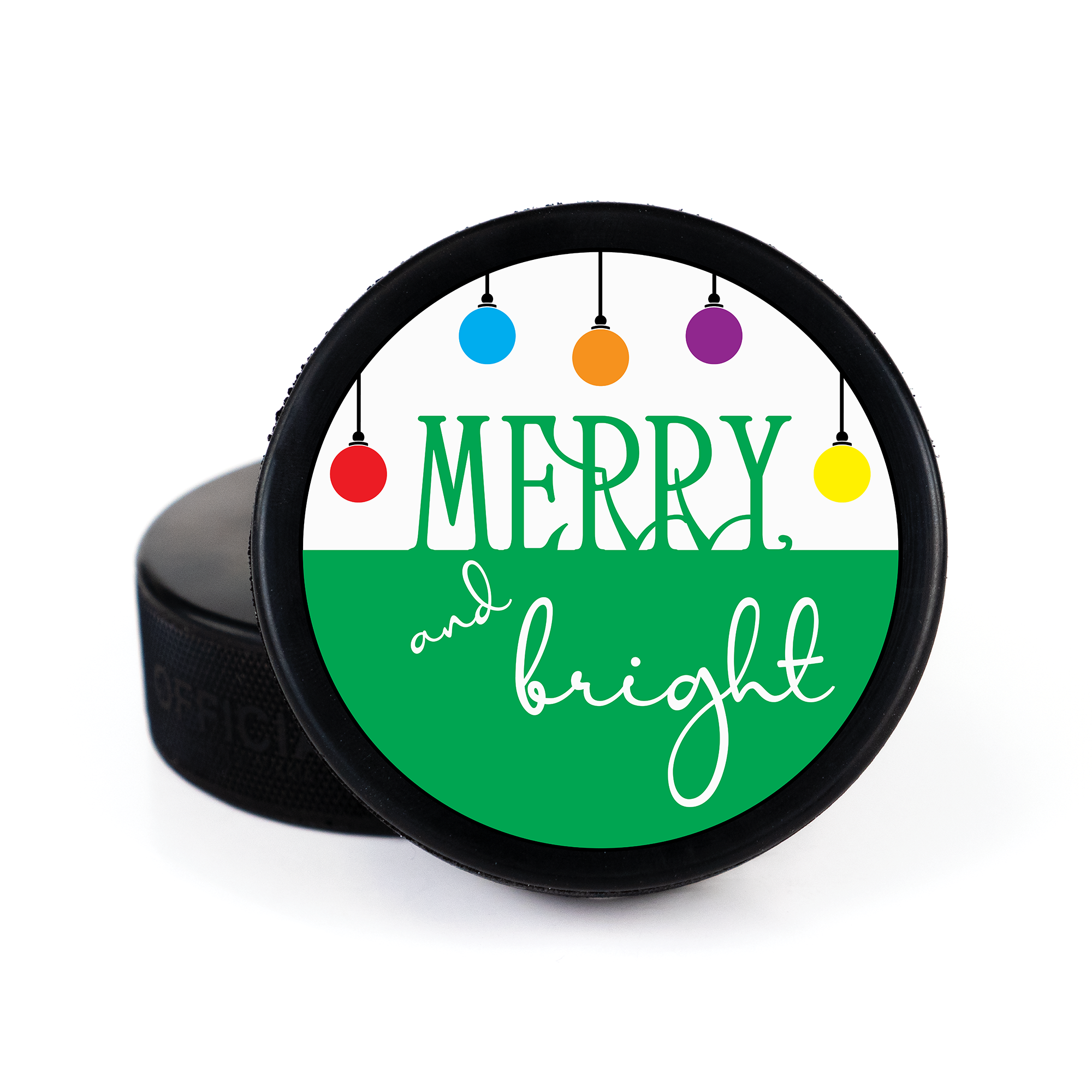 Merry Christmas, Printed Puck