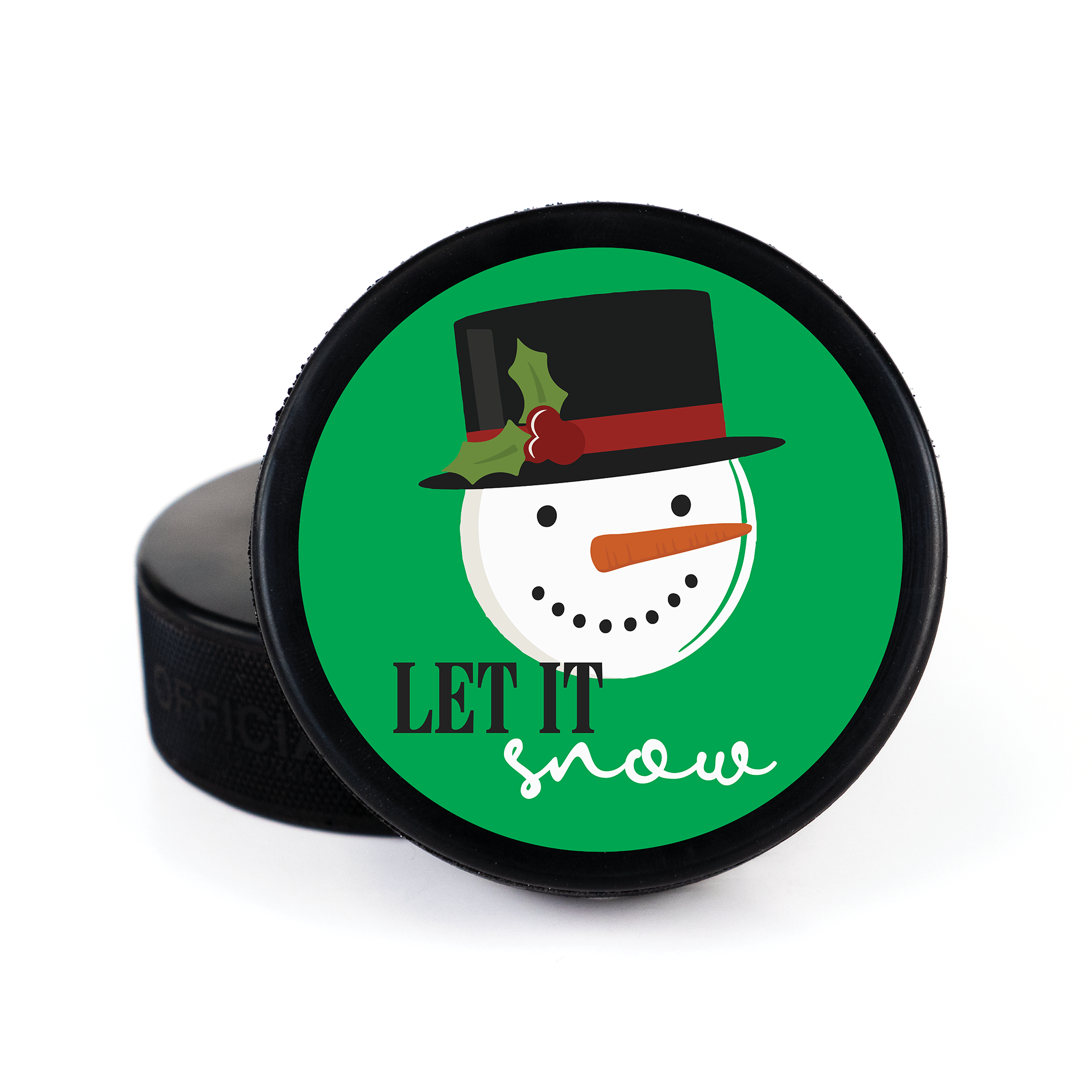 Merry Christmas, Printed Puck