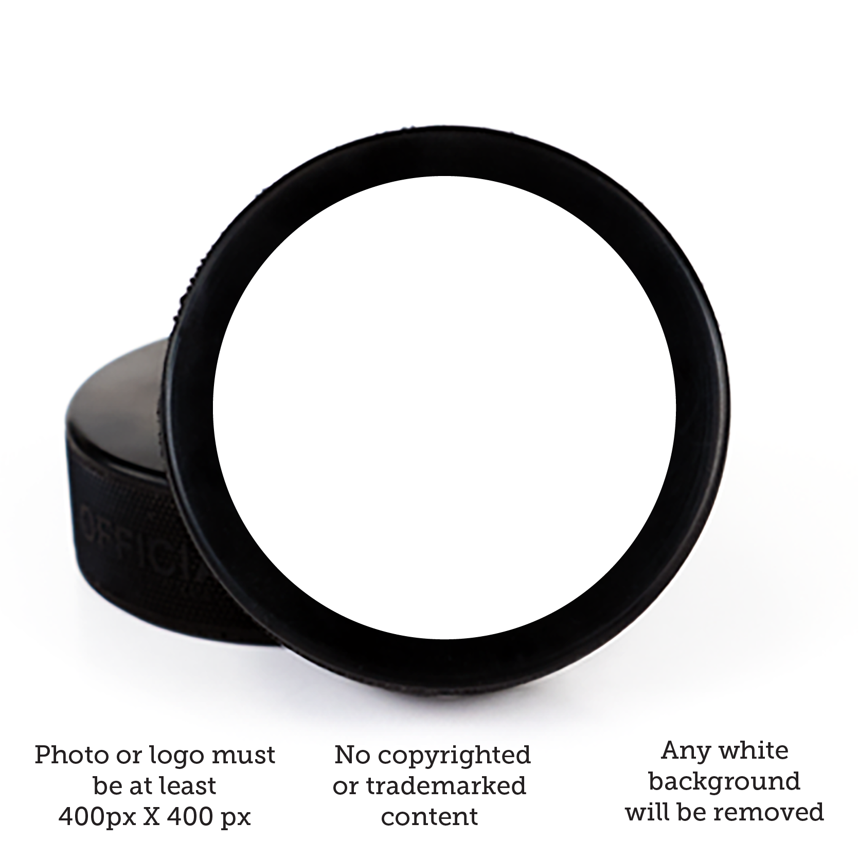 Merry Christmas, Printed Puck