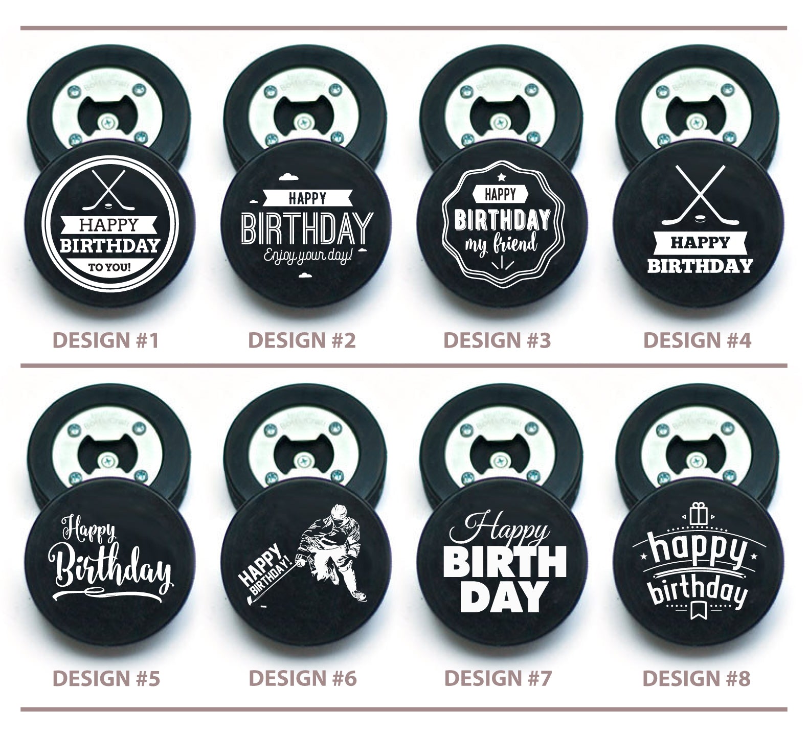 Hockey Puck Bottle Opener, Birthday Gifts