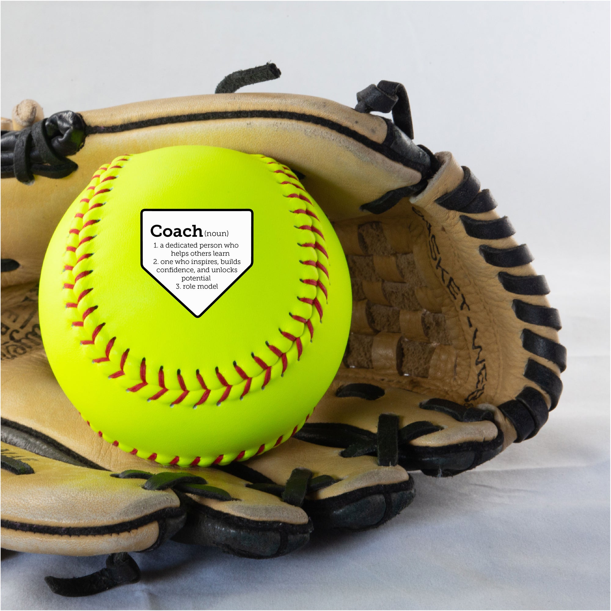Coach Definition, Printed Softball
