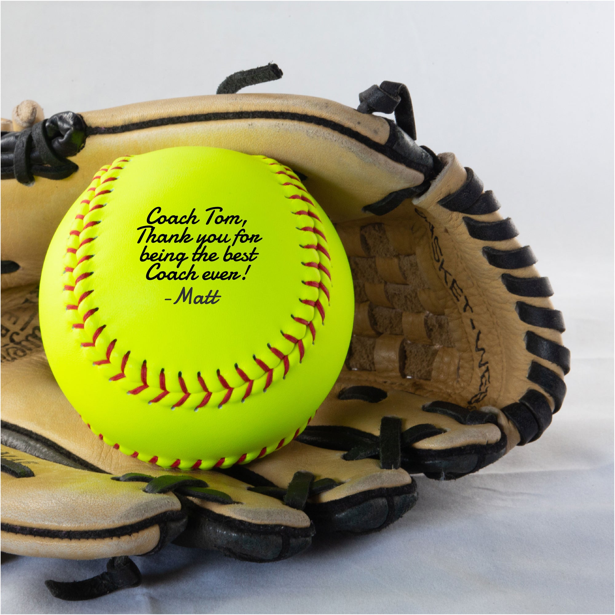 Coach Message, Printed Softball