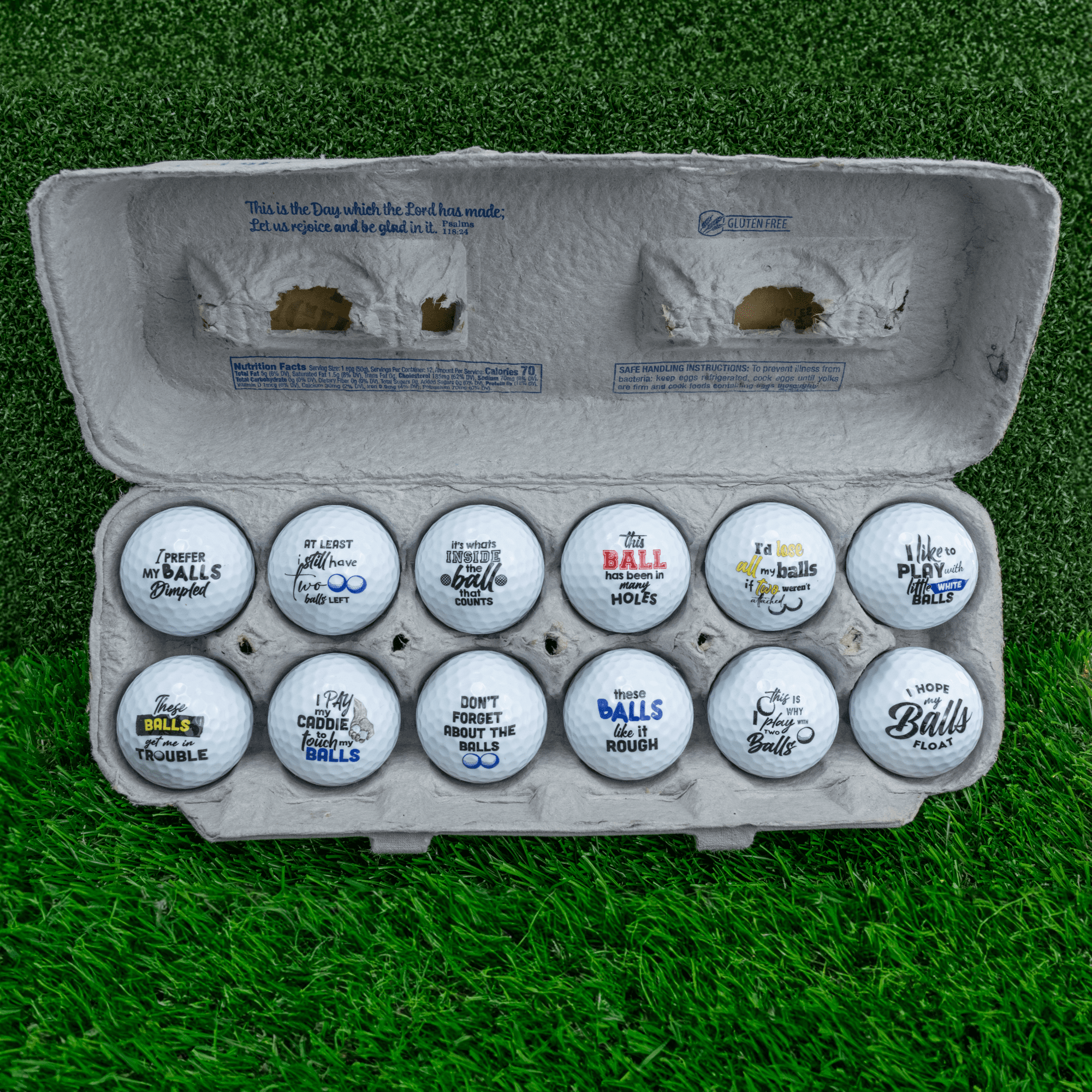 Funny Personalized Golf Balls, Ball Sack Gift, Custom Gift for Golfer