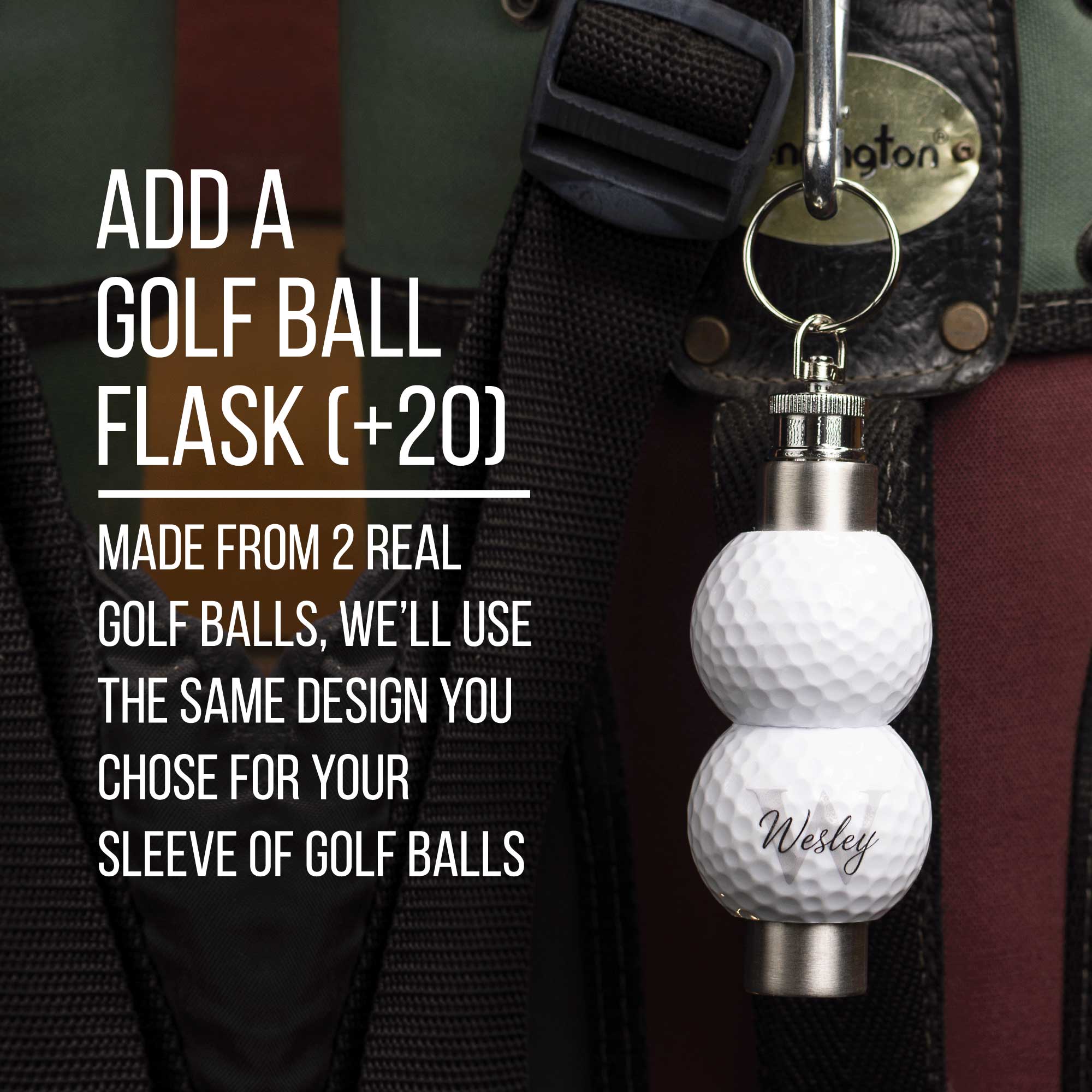 Monogram Golf Balls, Sleeves of 3 or One Dozen, Printed on Wilson Staff Elite 50 Balls
