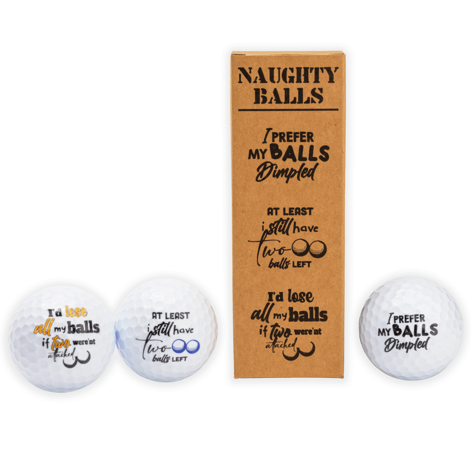 Buffalo BottleCraft Naughty Balls, Prank Golf Balls for Men, Funny Golf  Gifts for Bachelor Party Favors