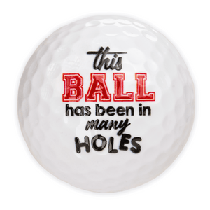 Novelty Golf Balls Oh Shit3 Hands Off My Ball Super Swinger FUNNY!