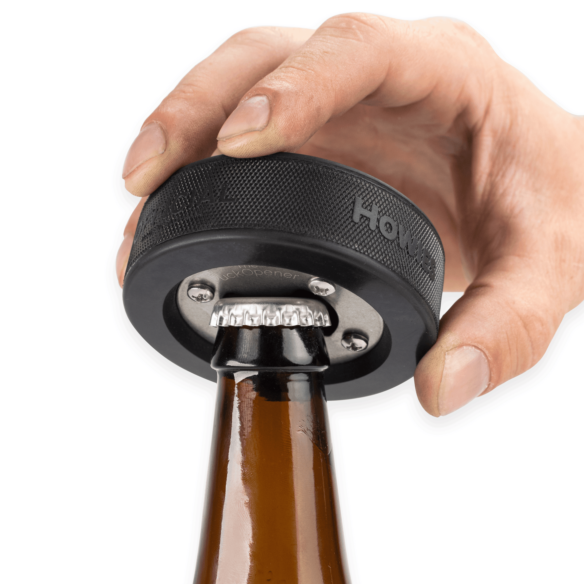 The PuckOpener - Hockey Puck Bottle Opener - Blank - Buffalo BottleCraft