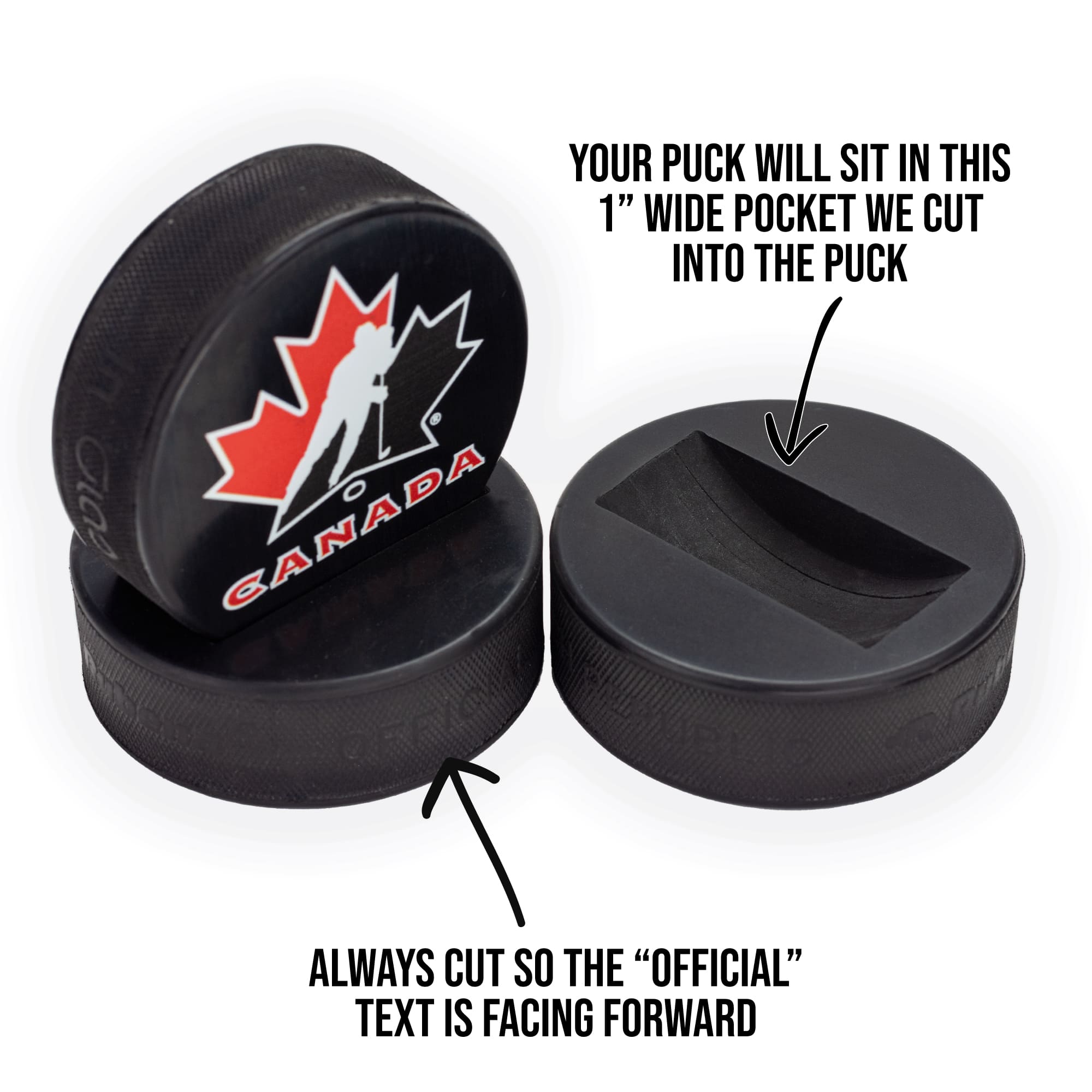 BCW 1-PH Hockey Puck Display Case Cube Square Holder