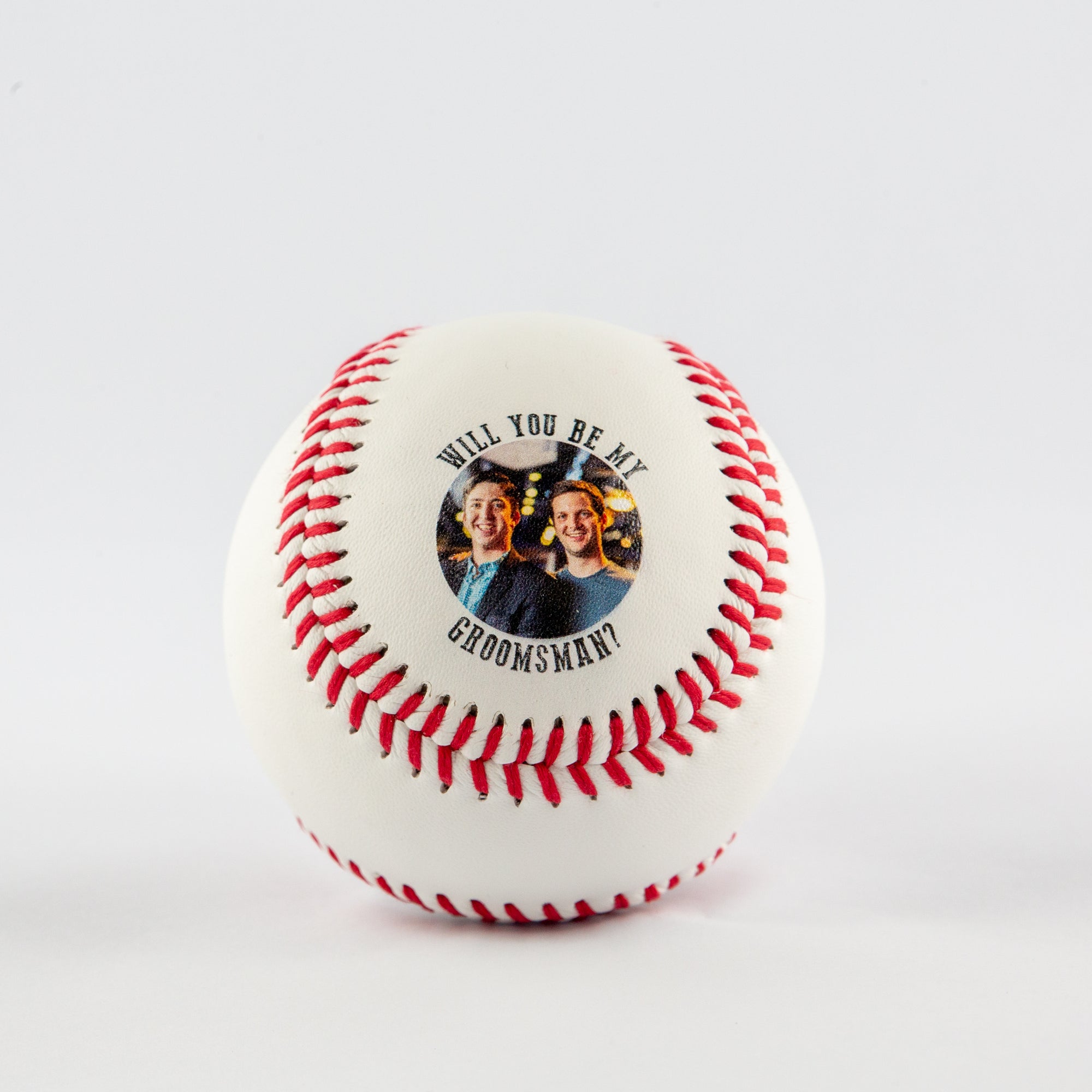 Printed Baseball with Will You Be My Photo Design