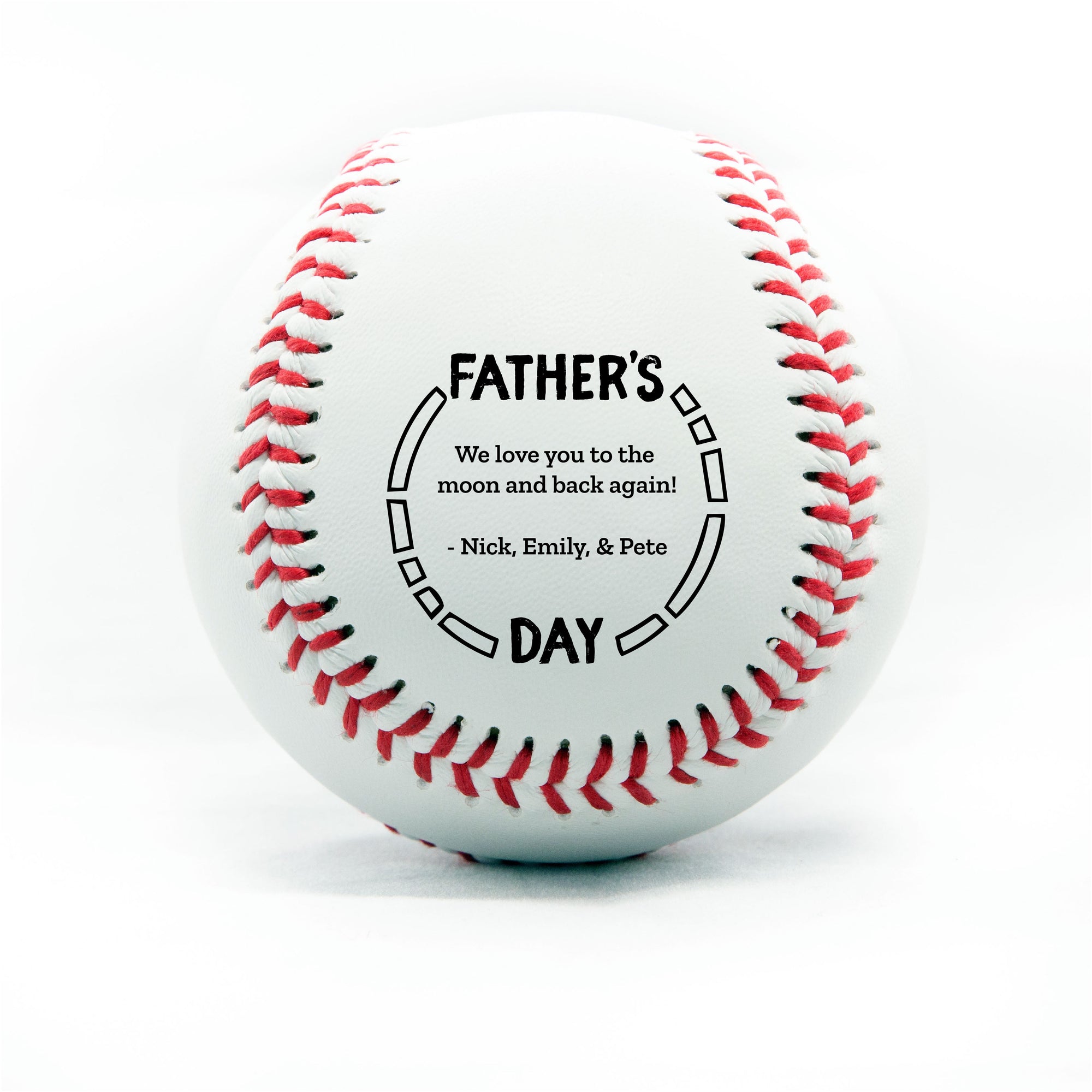 Happy Father's Day, Printed Baseball
