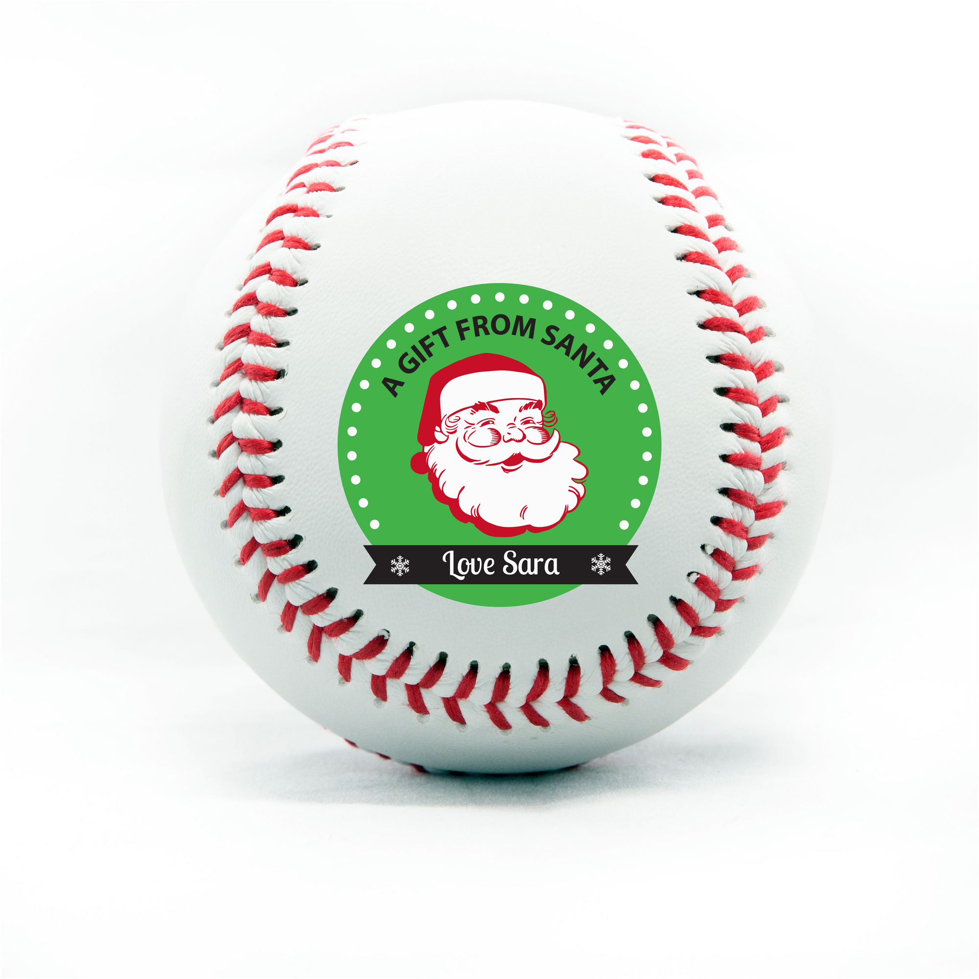Merry Christmas, Printed Baseball