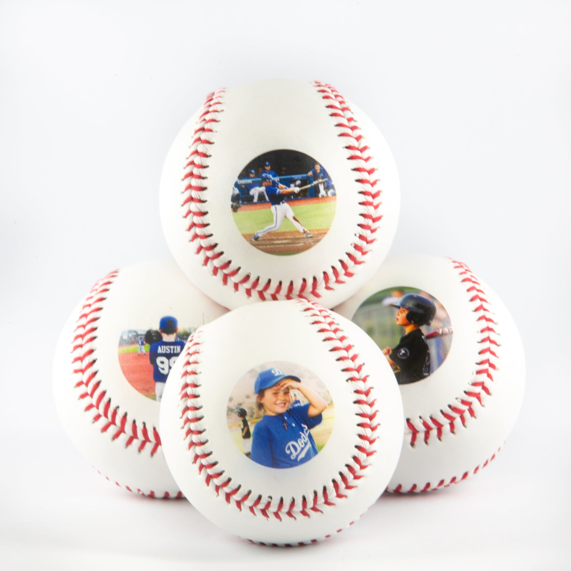 Printed Baseball with Custom Printed Photo