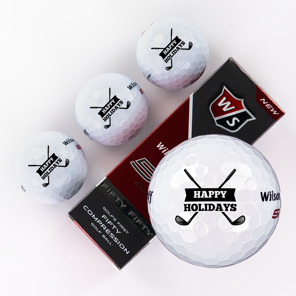 Merry Christmas, Printed Golf Balls