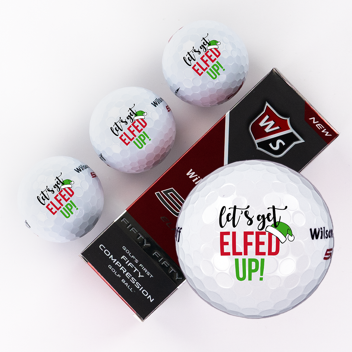 Merry Christmas, Printed Golf Balls