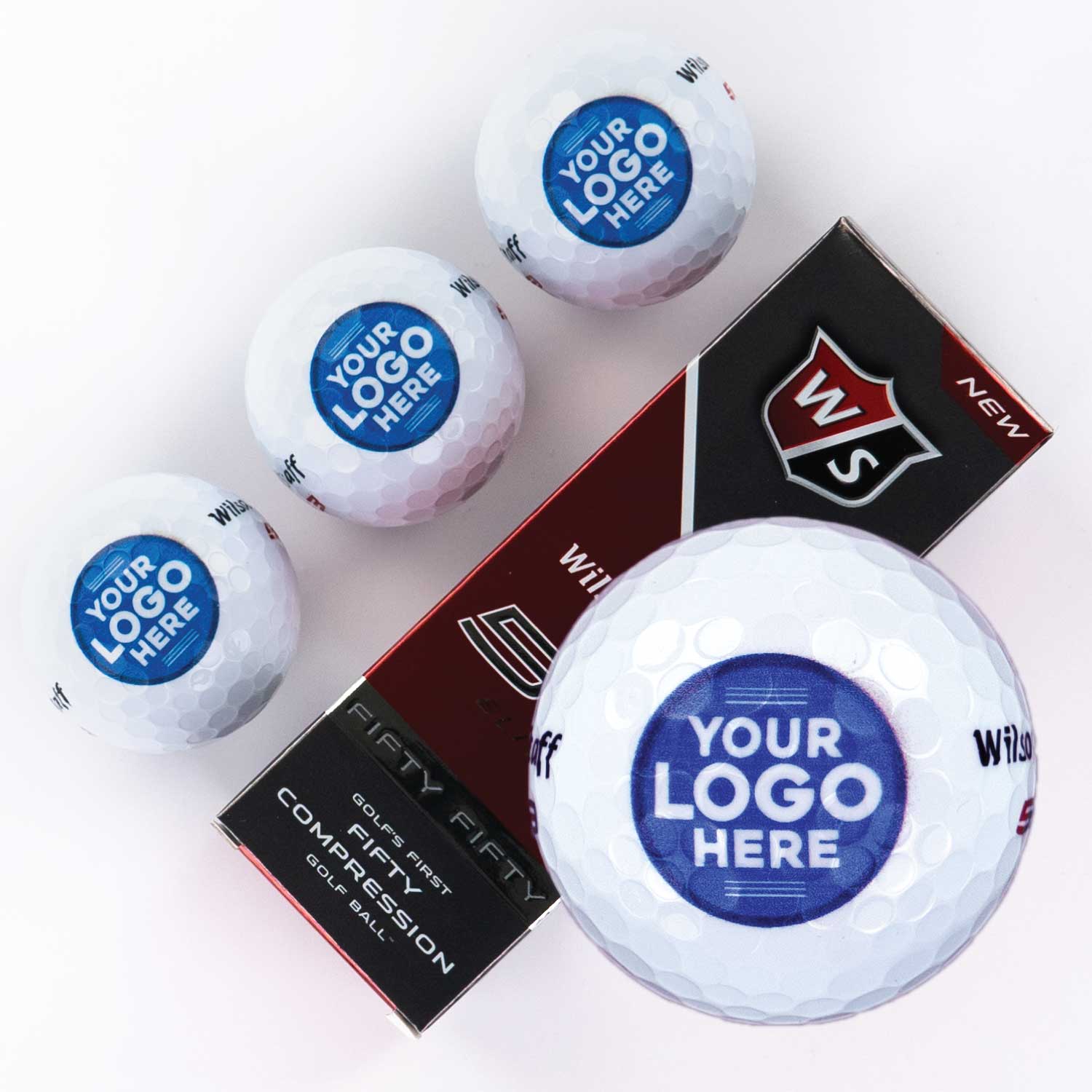 Printed Golf Balls | Use your own Logo | Sleeves and by the Dozen