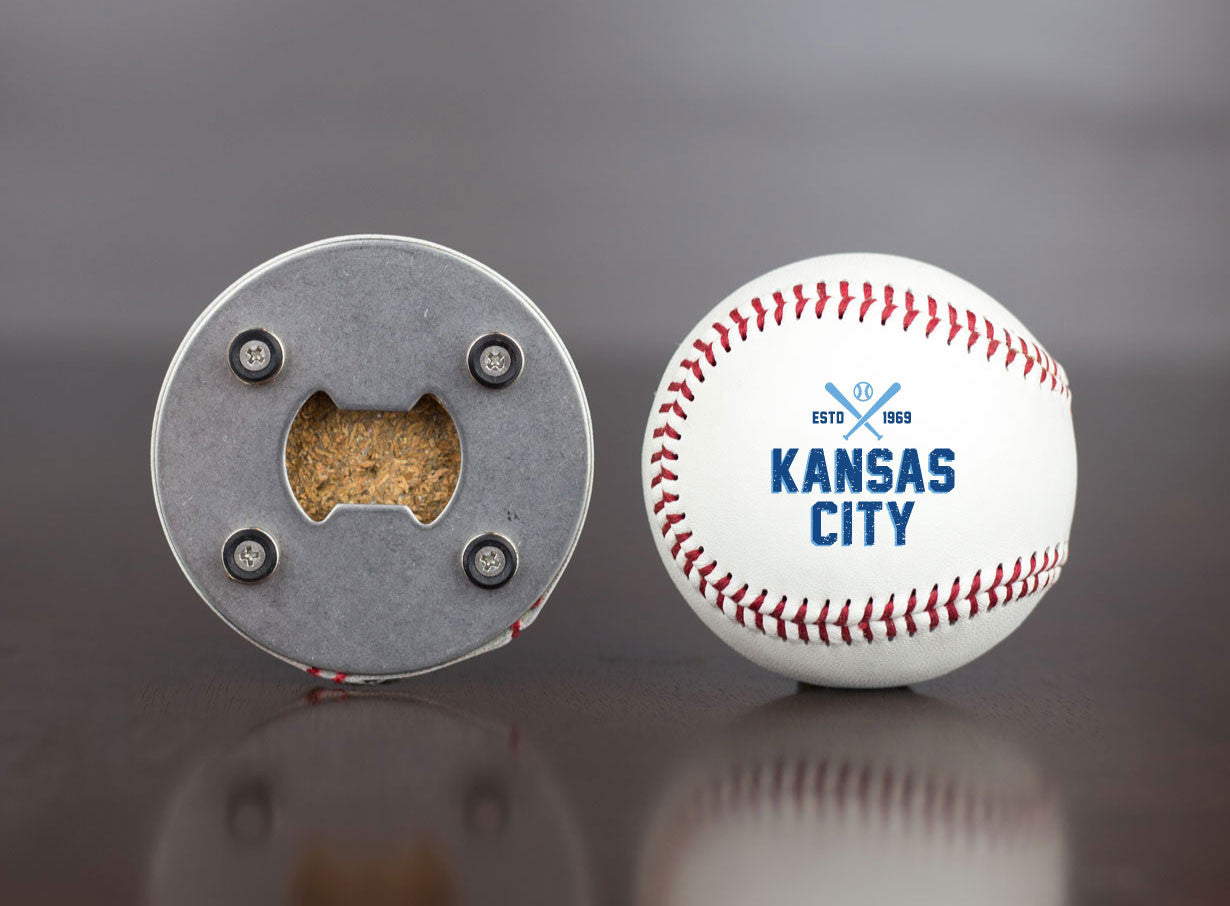 Kansas Baseball Bottle Opener