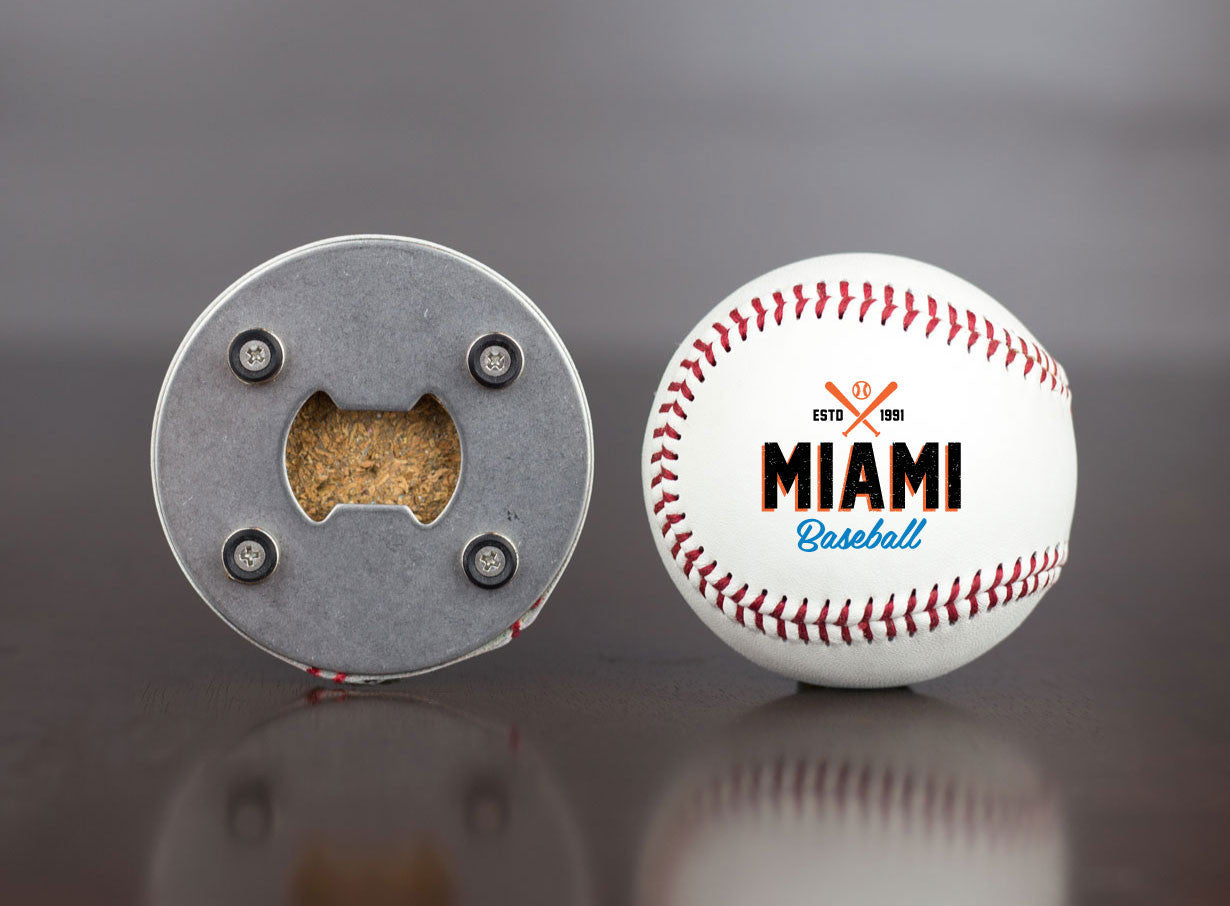 Miami Baseball Bottle Opener