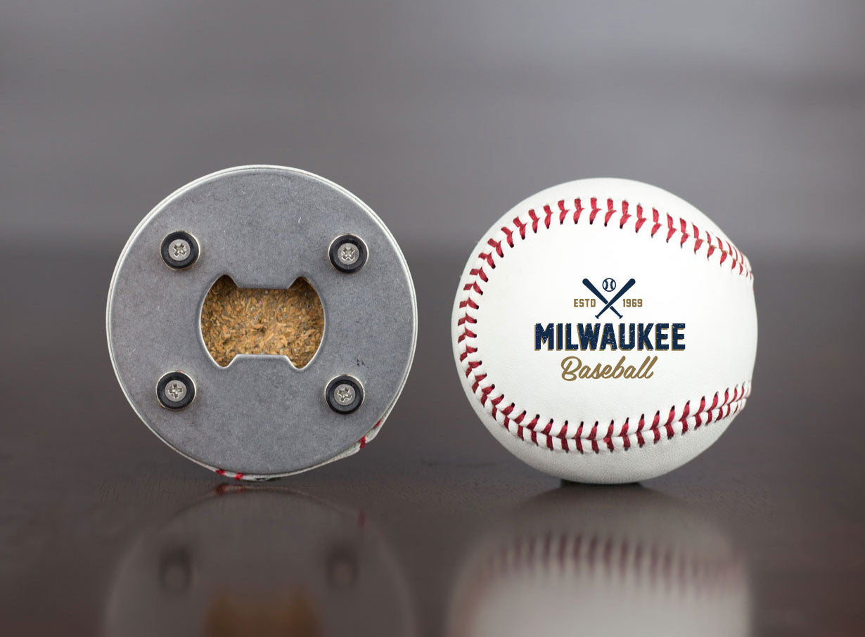 Milwaukee Baseball Bottle Opener