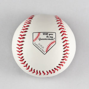 Baseball Opener with Will You Be My Design