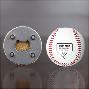 Baseball Opener Side by Side with Home Plate Design