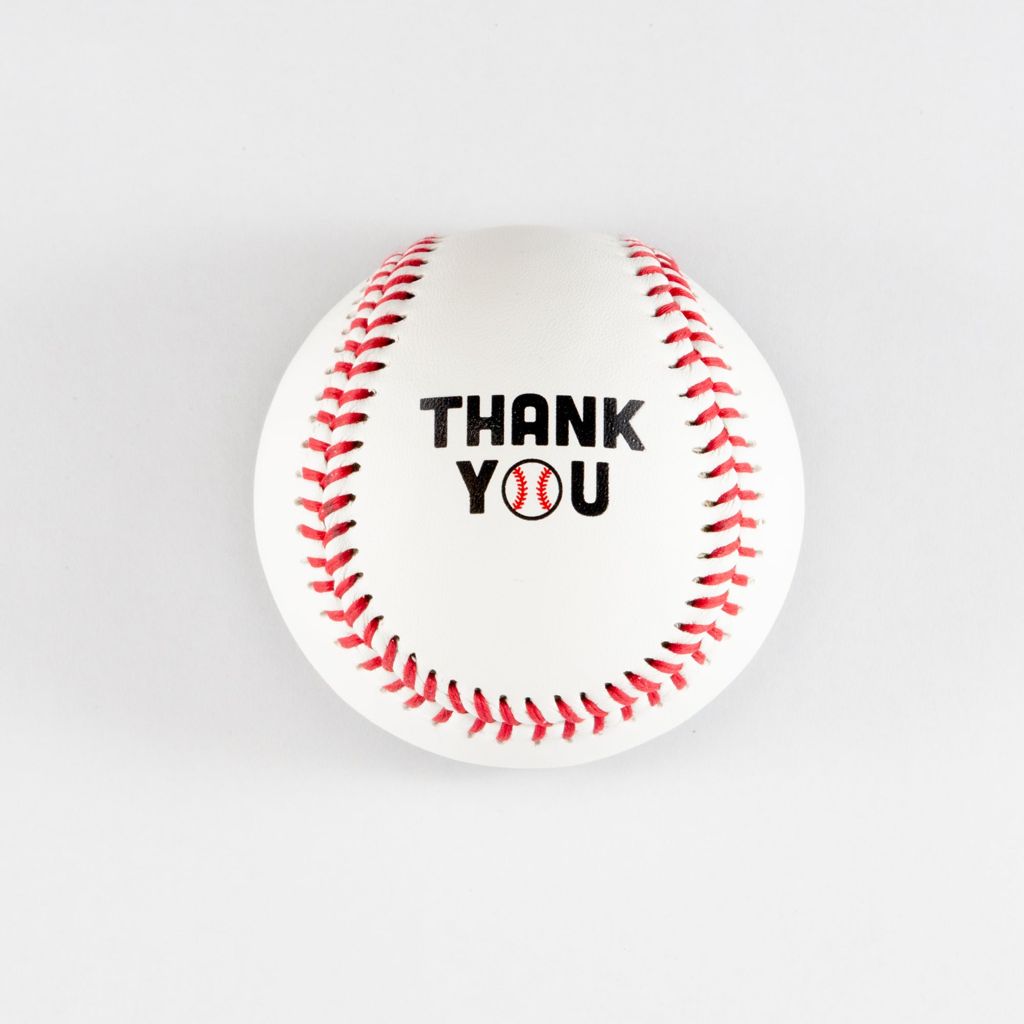 Printed Baseball with Thank You Design 