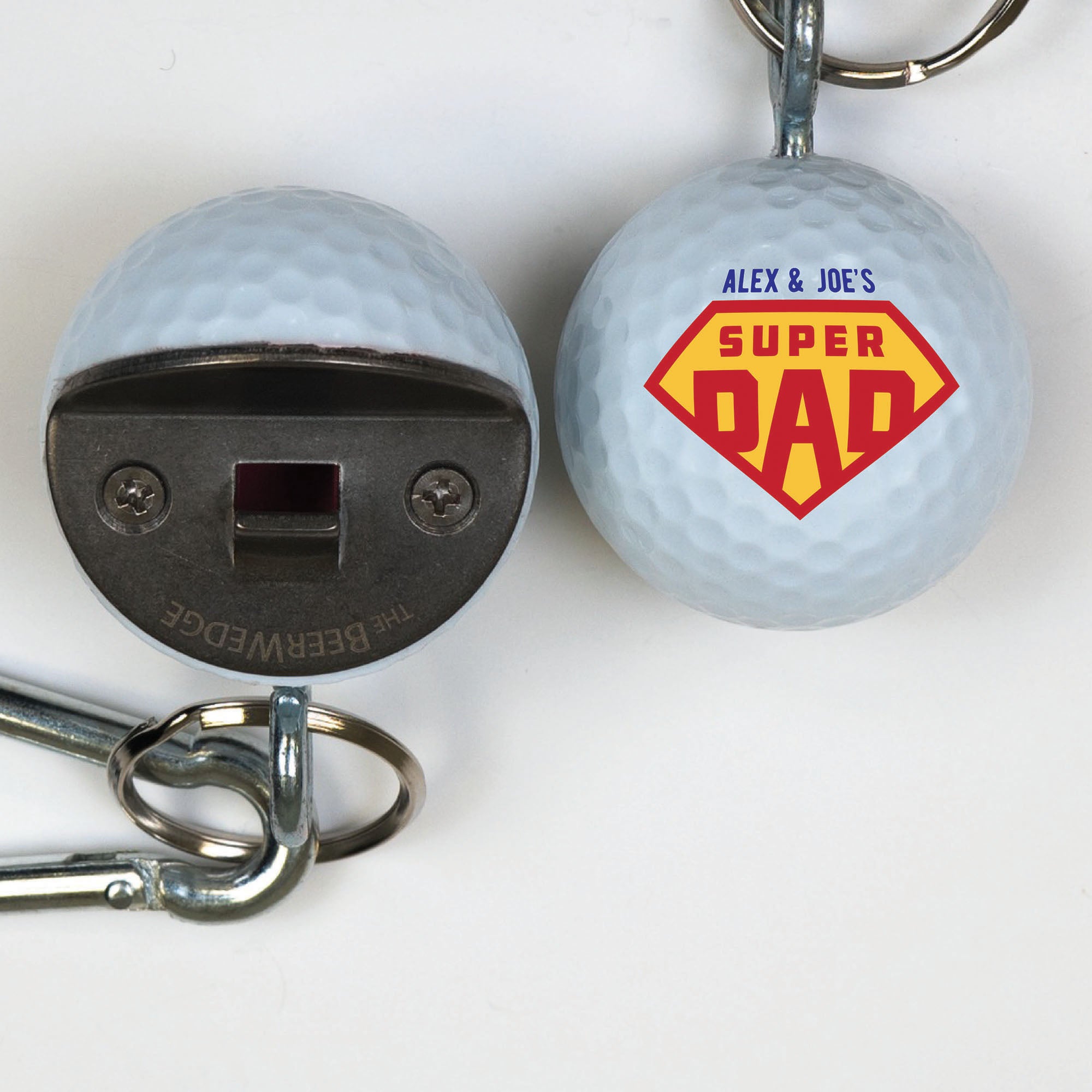 Golf Bottle Opener with Super Dad Design