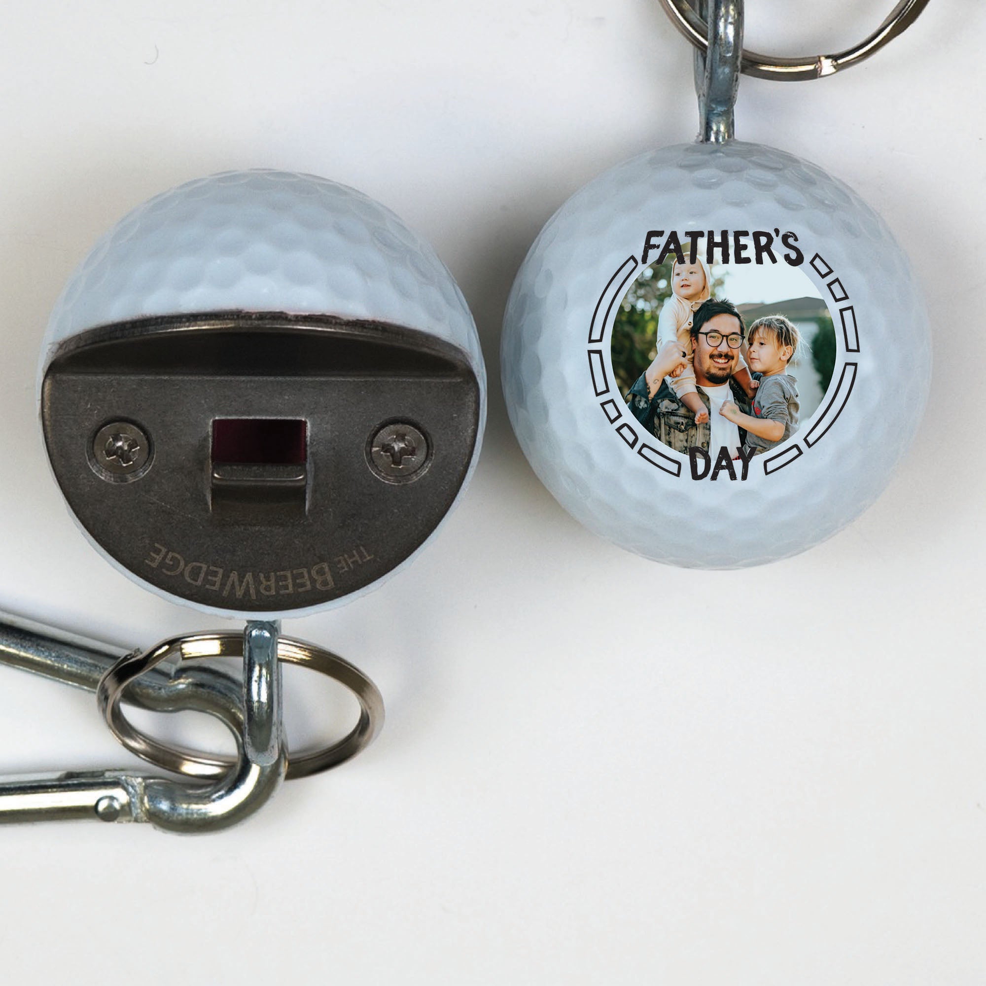 Golf Bottle Opener with Father's Day Pattern Photo Design