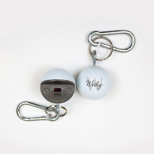 Golf Bottle Opener with Letter and Name Design